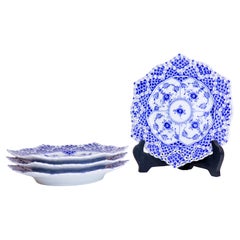 Arnold Krog - Royal Copenhagen Blue Fluted Musselmalet - 4 Plates 1144