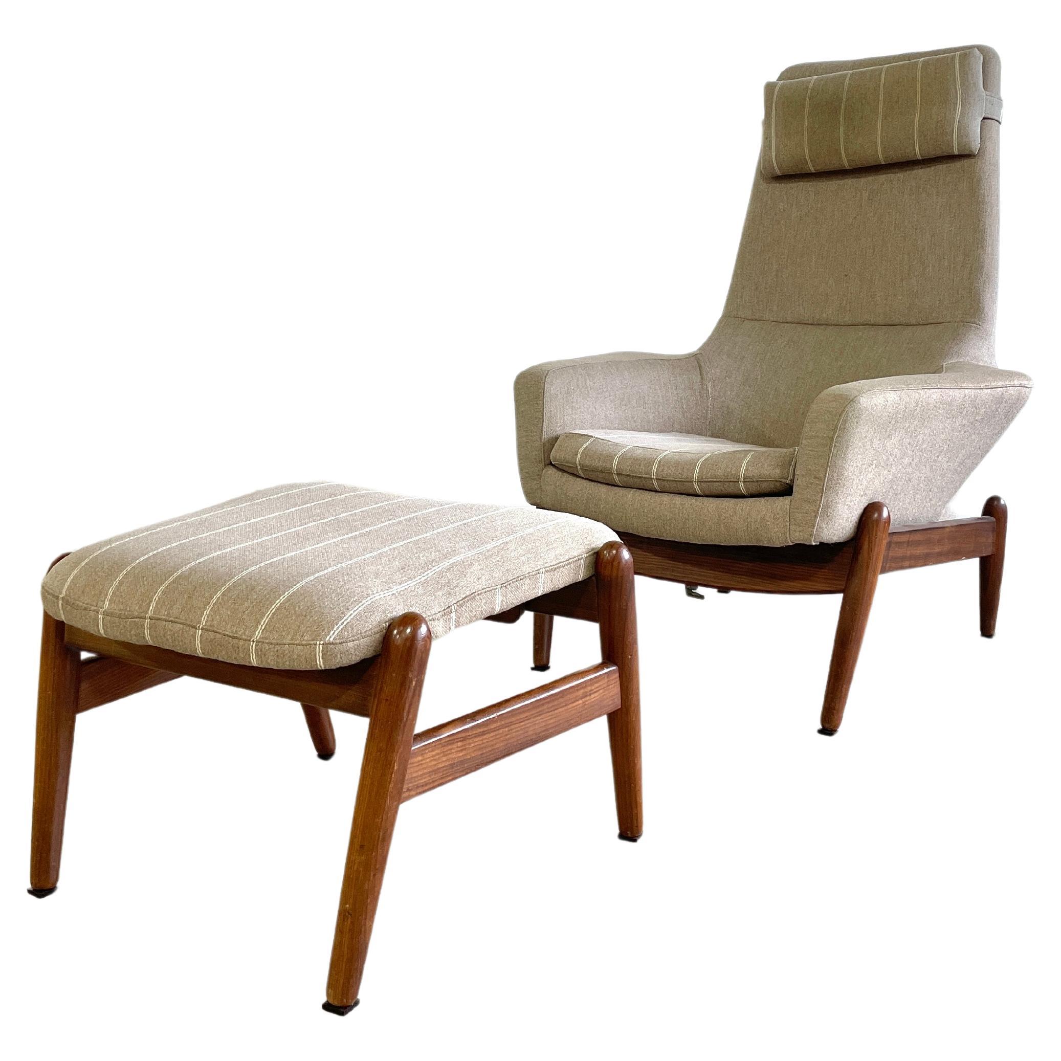 Arnold Madsen and Schubell MS30 fauteuil de salon et pouf à dossier haut en vente