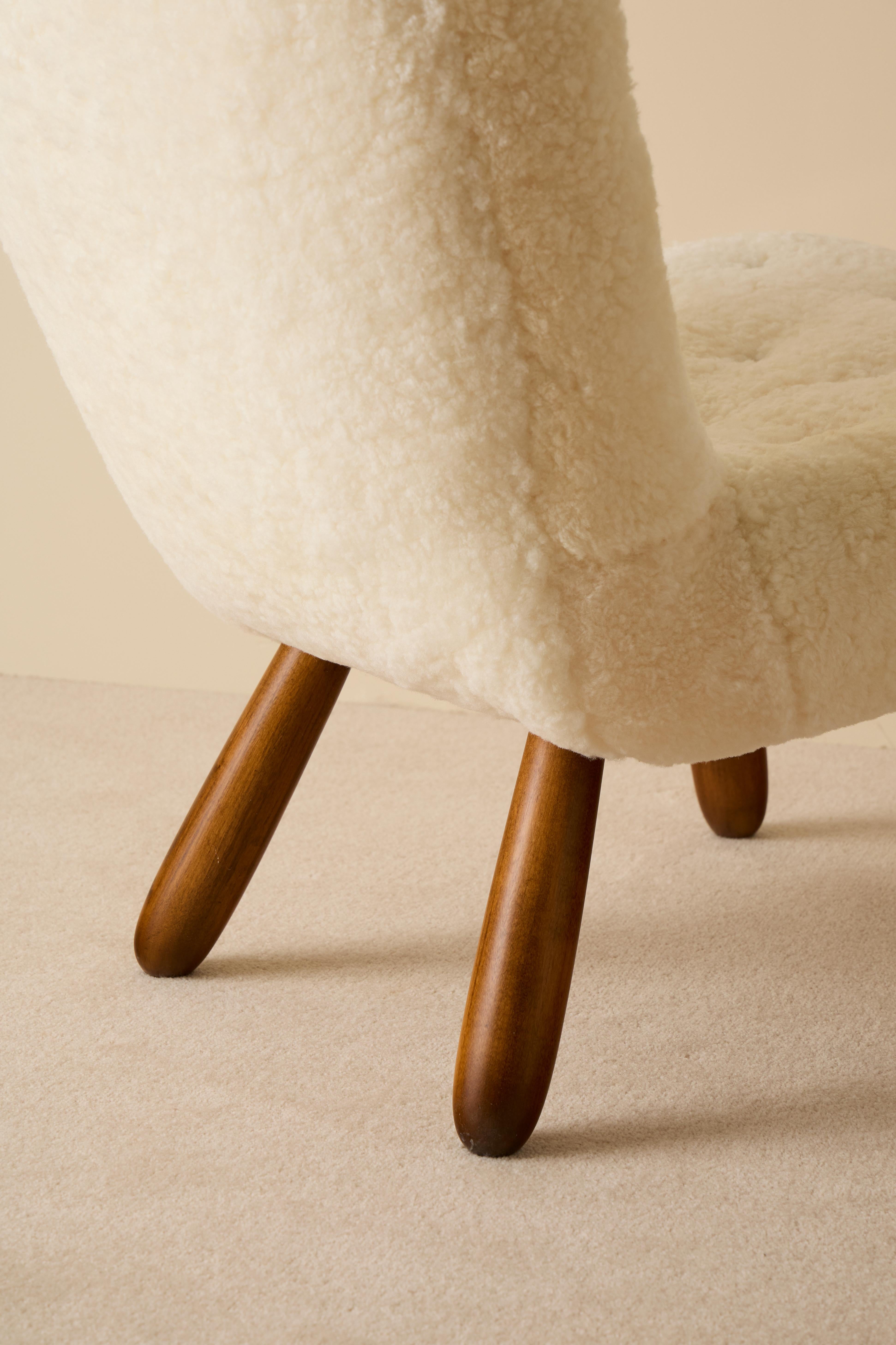Arnold Madsen 'Clam Chair' produit par Madsen & Schubell, années 1950 Bon état - En vente à Stockholm, SE