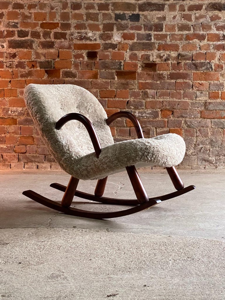 Arnold Madsen Clam Rocking Chair Norway, Circa 1950s at 1stDibs ...
