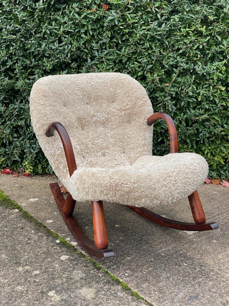 Arnold Madsen Clam Rocking Chair Norway, Circa 1950s at 1stDibs ...