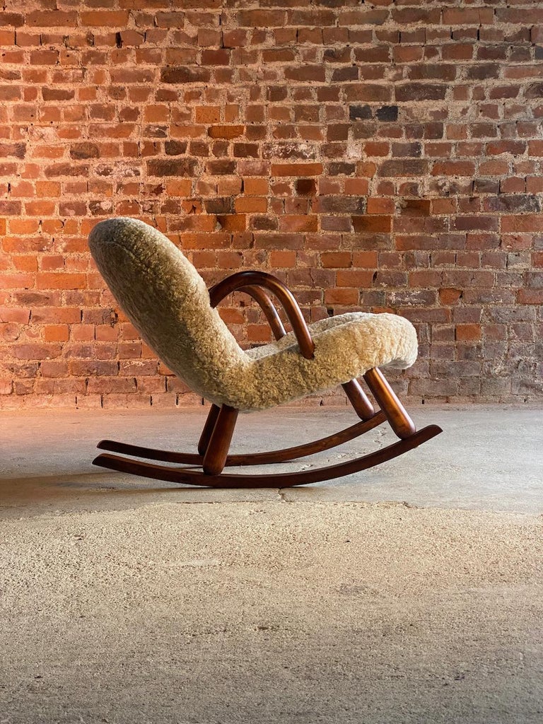 Arnold Madsen Clam Rocking Chair Norway, Circa 1950s at 1stDibs ...