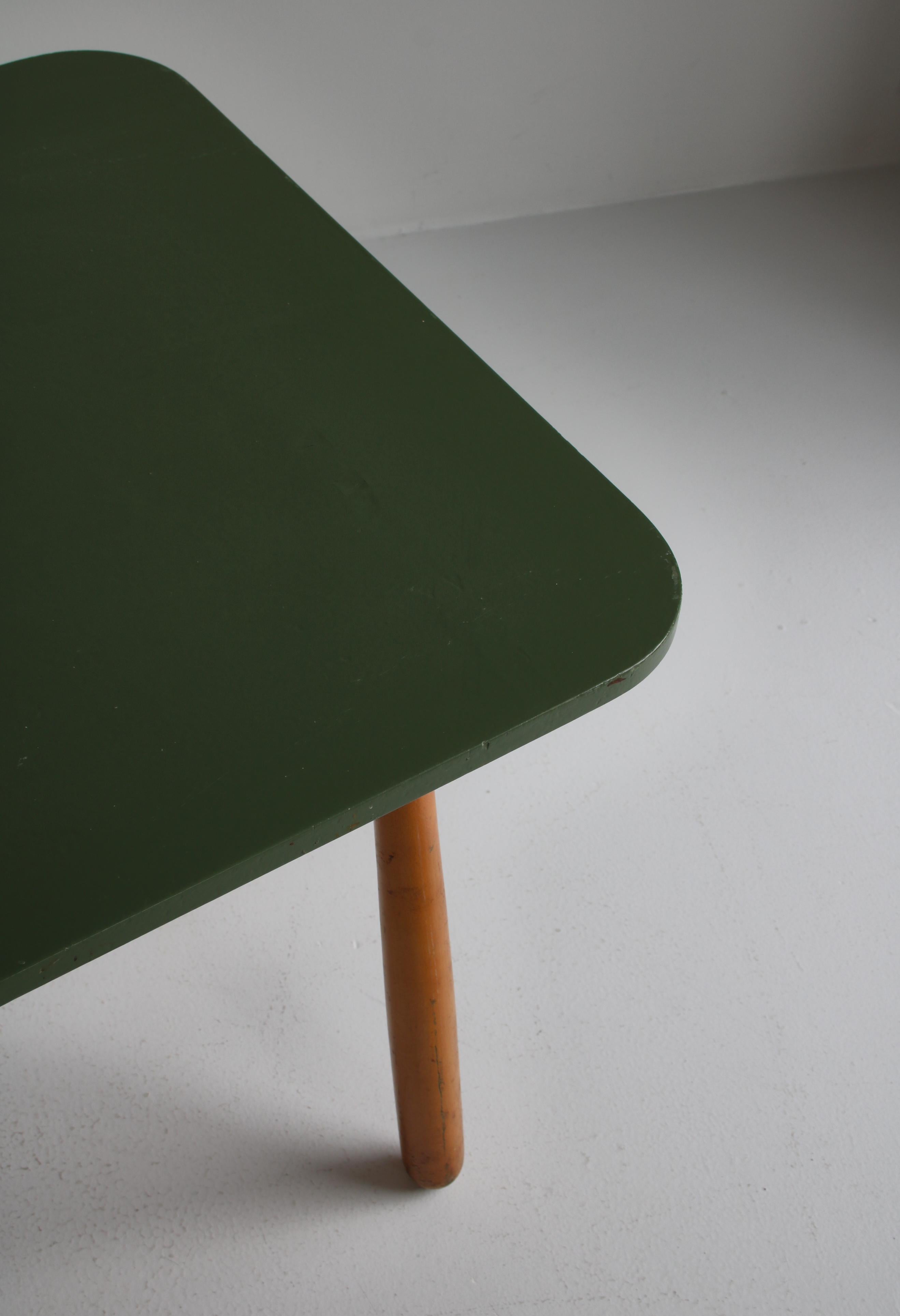 Arnold Madsen Club Legged Desk / Table in Beech, Scandinavian Modern, 1940s For Sale 2