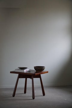 Arnold Madsen, Club Legged Square Side Table in Birch, Danish Modern, 1950s