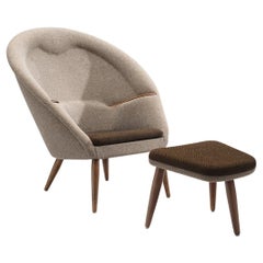 Arnold Madsen Easy Chair with Stool