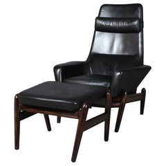 Arnold Madsen Lounge Chair with Ottoman