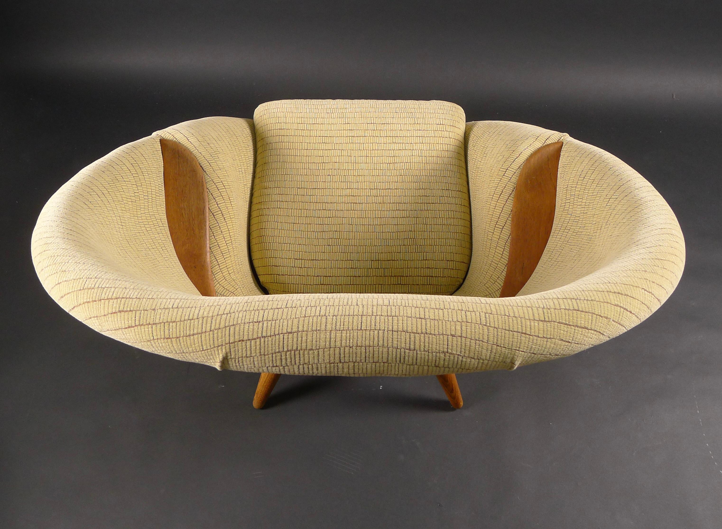 Arnold Madsen, Oda Lounge Chair and Ottoman, Designed 1957, Denmark 1