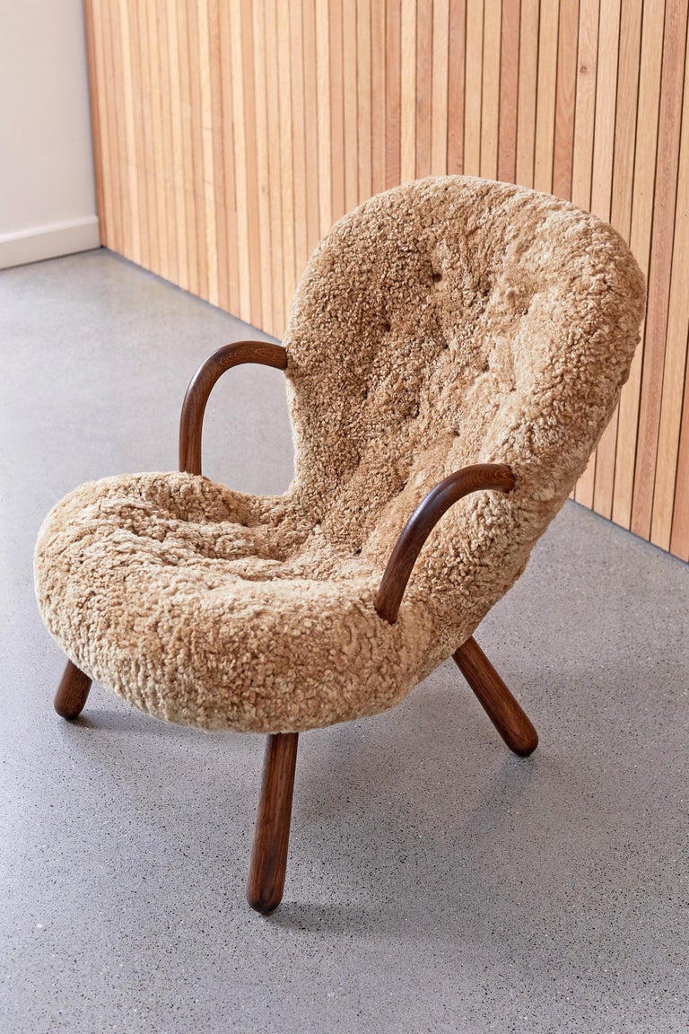Arnold Madsen Sheepskin Clam Chair 1944 8