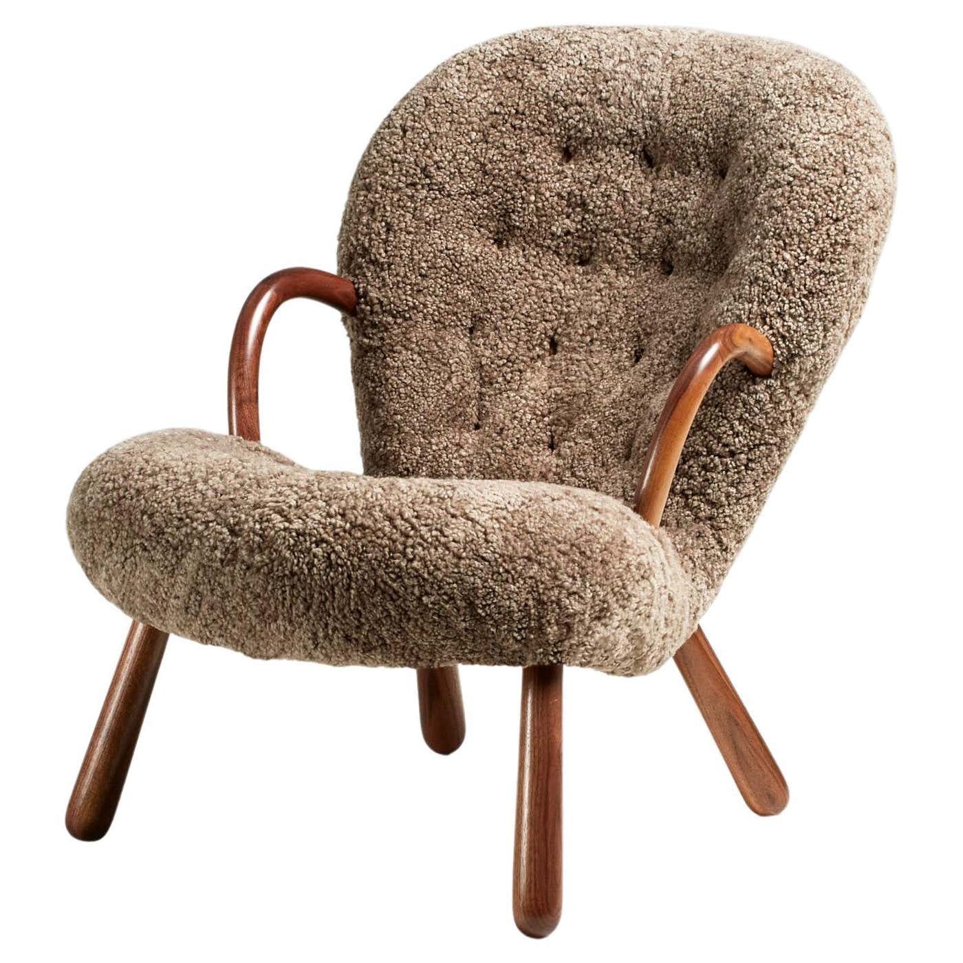 Re-Edition Sheepskin Clam Chair by Arnold Madsen For Sale at 1stDibs ...