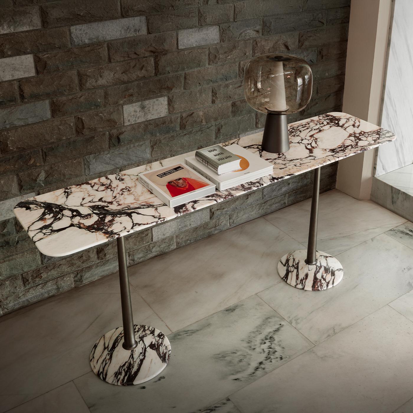Italian Arnold Marble Console by Paolo Rizzato For Sale