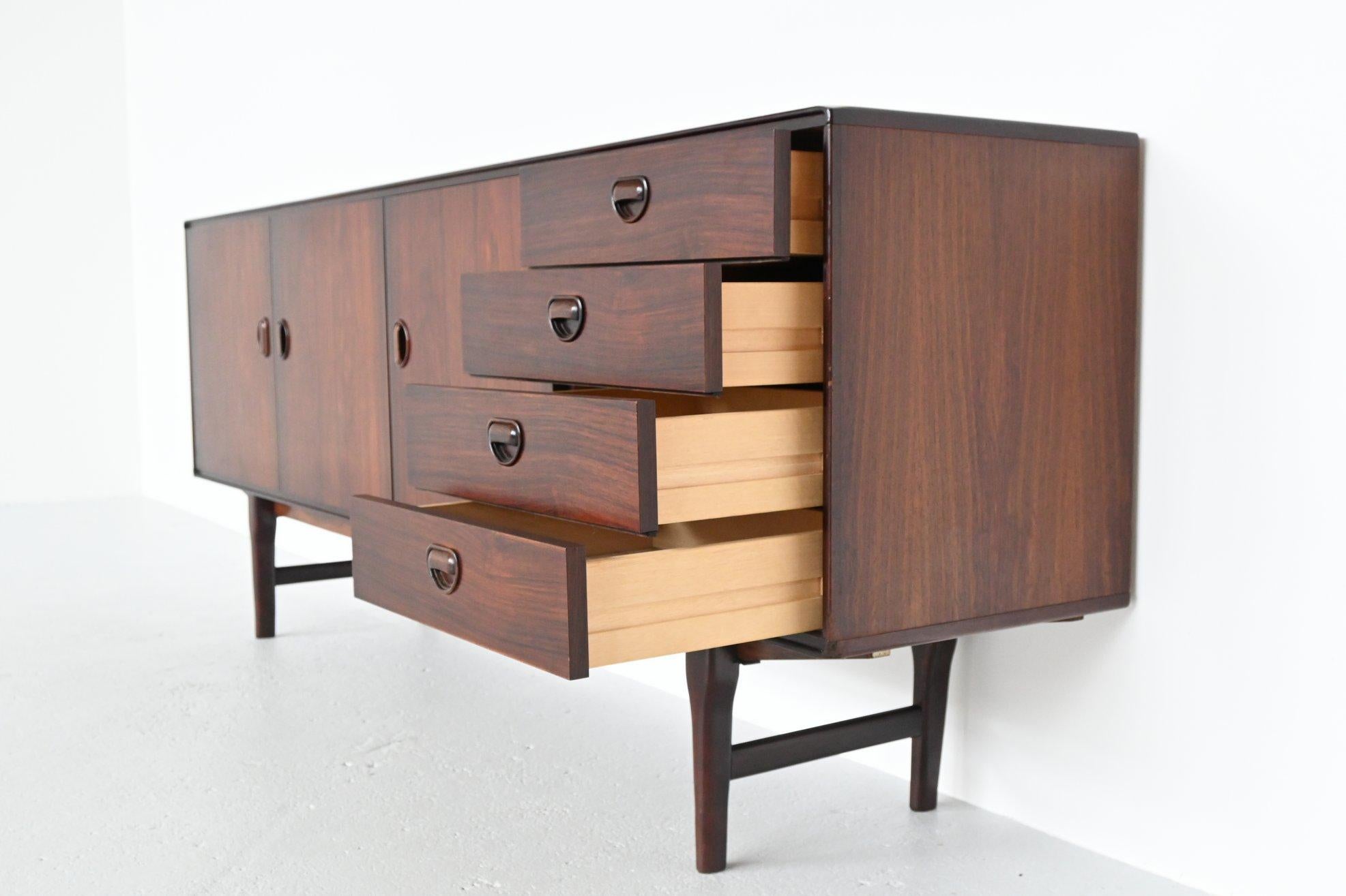 Mid-20th Century Arnold Merckx Jr. Rosewood Sideboard Fristho, Netherlands, 1969