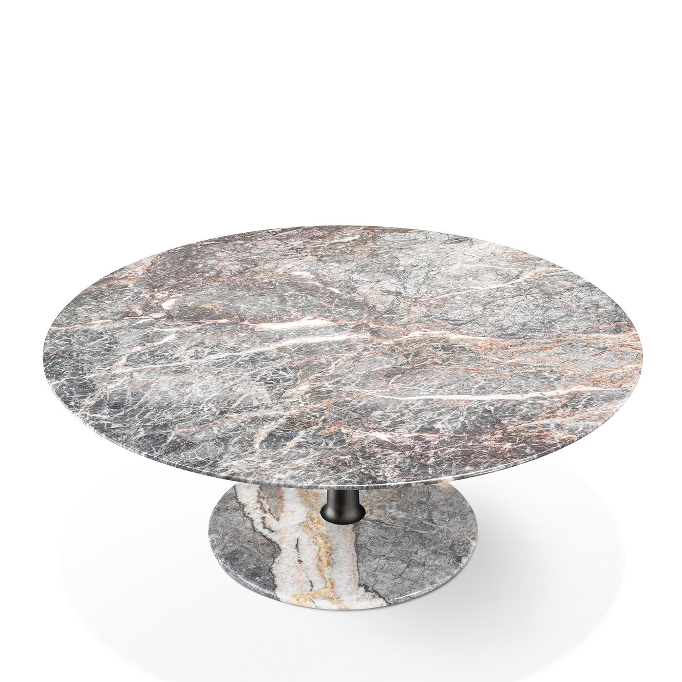 Contemporary Arnold Round Marble Dining Table by Paolo Rizzato For Sale
