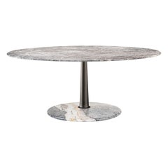 Mesa de comedor redonda de mármol Arnold de Paolo Rizzato