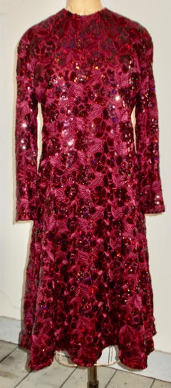 Arnold Scaasi - Robe de cocktail en brocart des années 1960