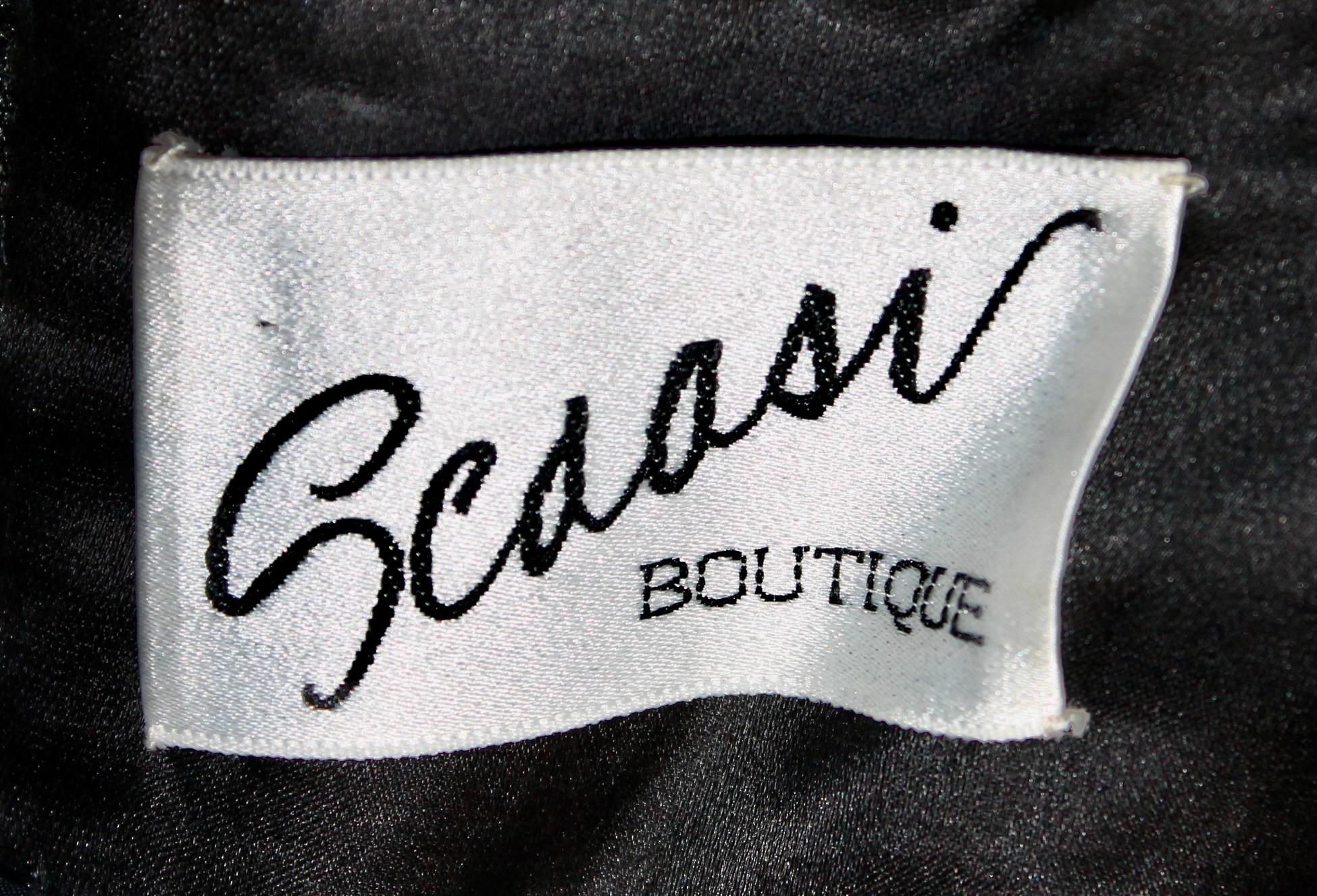 Arnold Scaasi Boutique Black 1980's Evening Gown en vente 13