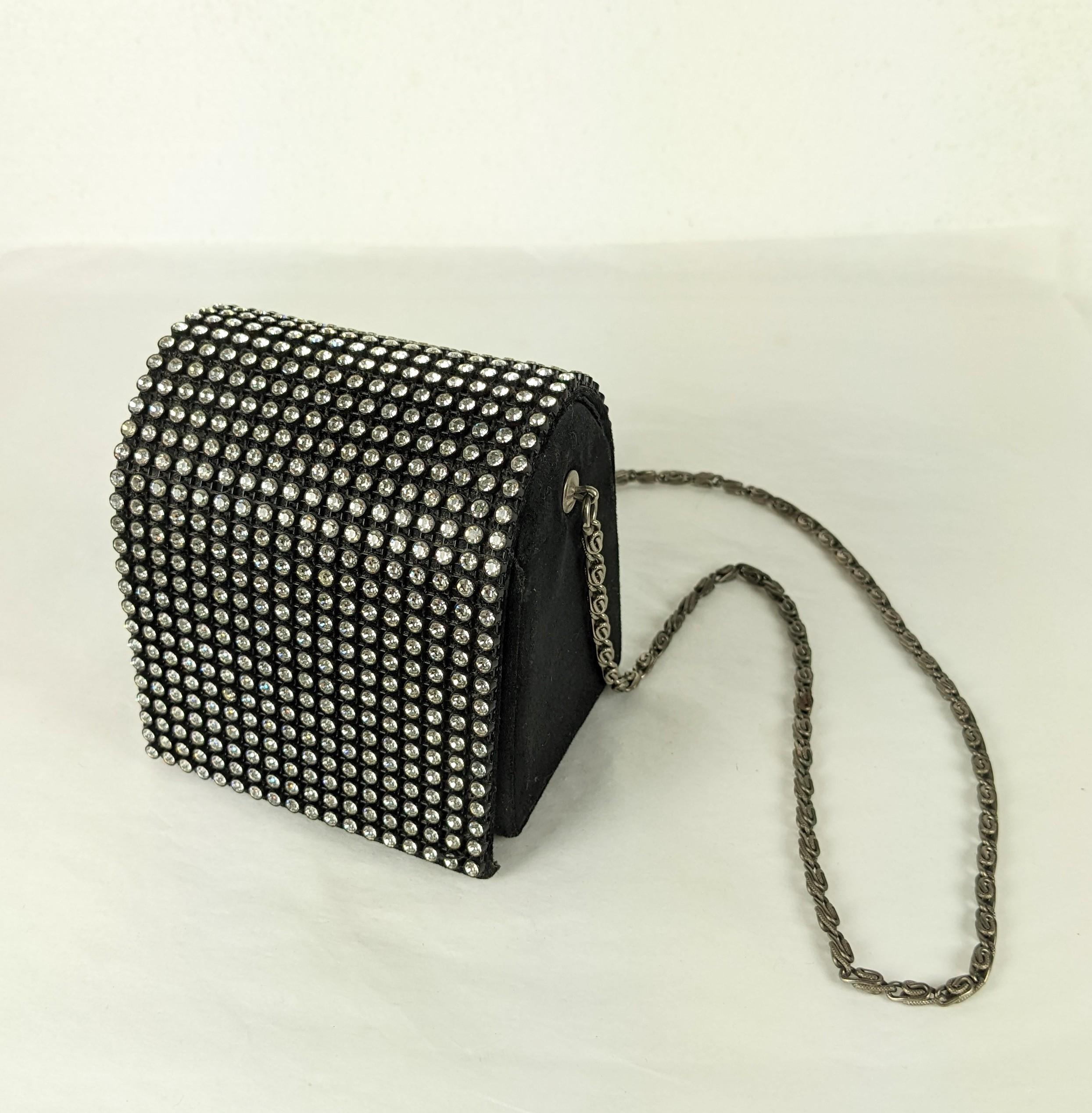 Black Arnold Scassi Pave Box Bag For Sale