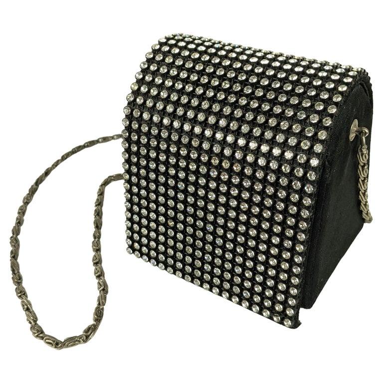 Arnold Scassi Pave Box Bag For Sale at 1stDibs