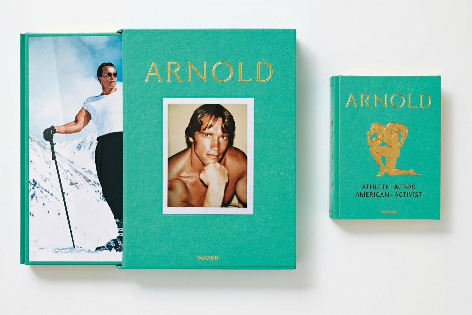 Arnold Schwarzenegger, Collector's Edition Signiertes Buch mit Aluminiumdruckumschlag (Italienisch) im Angebot