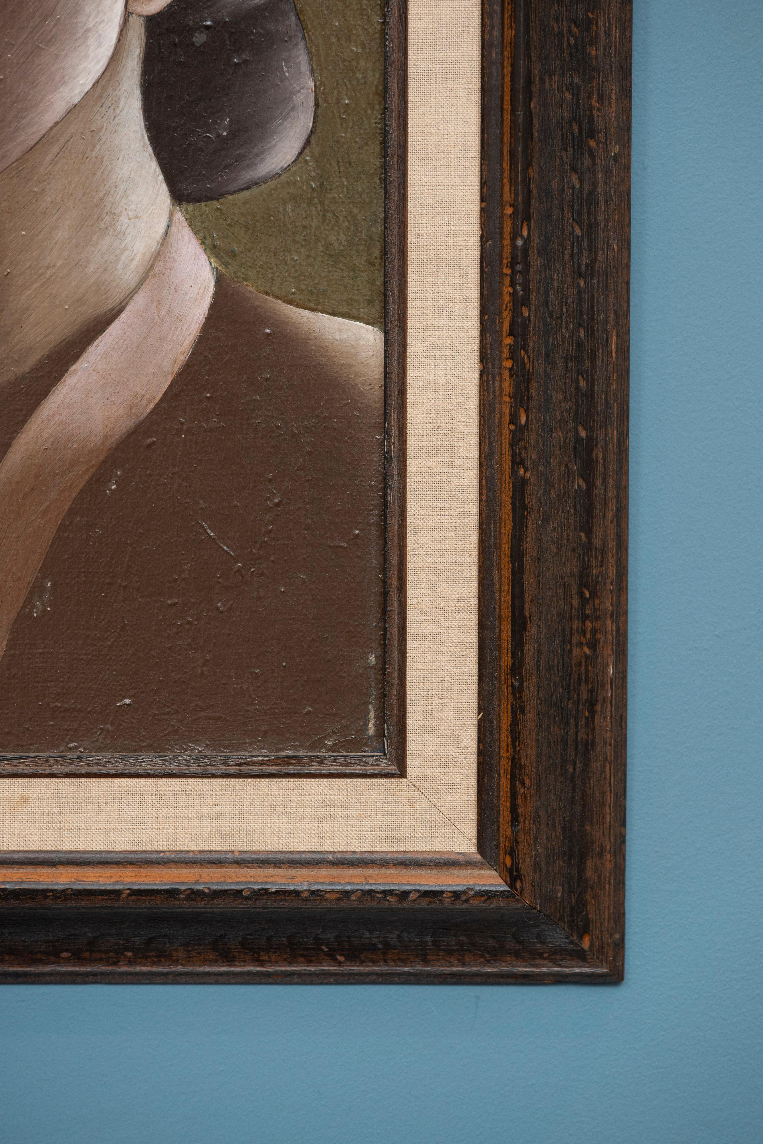 Arnold Cuadro Autorretrato Compartido Moderno de mediados de siglo en venta