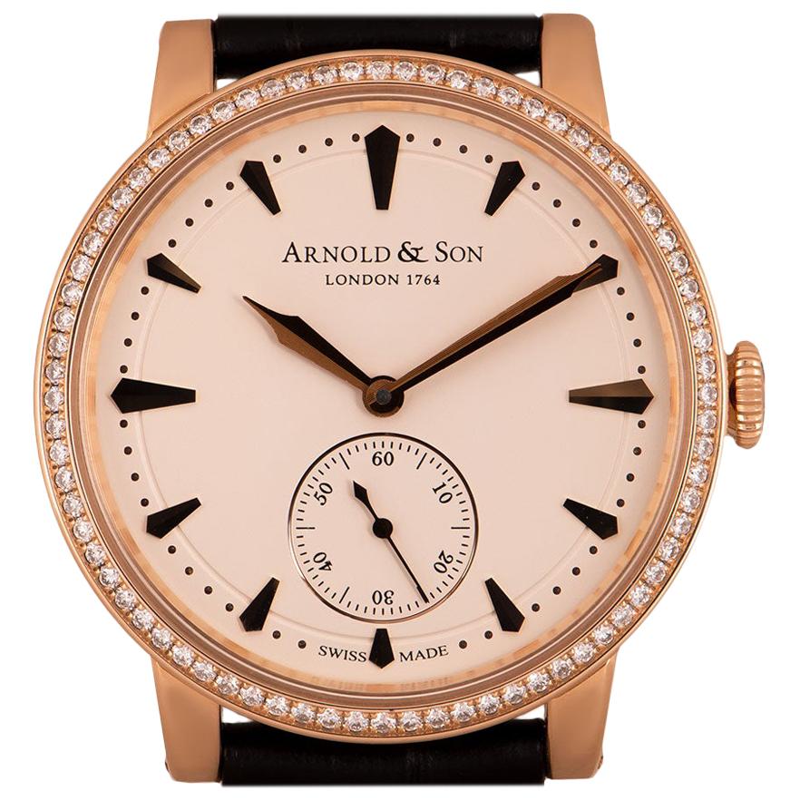 Tourneau Gotham 18K Rose Gold Limited Edition Blue and Rose Color Dial