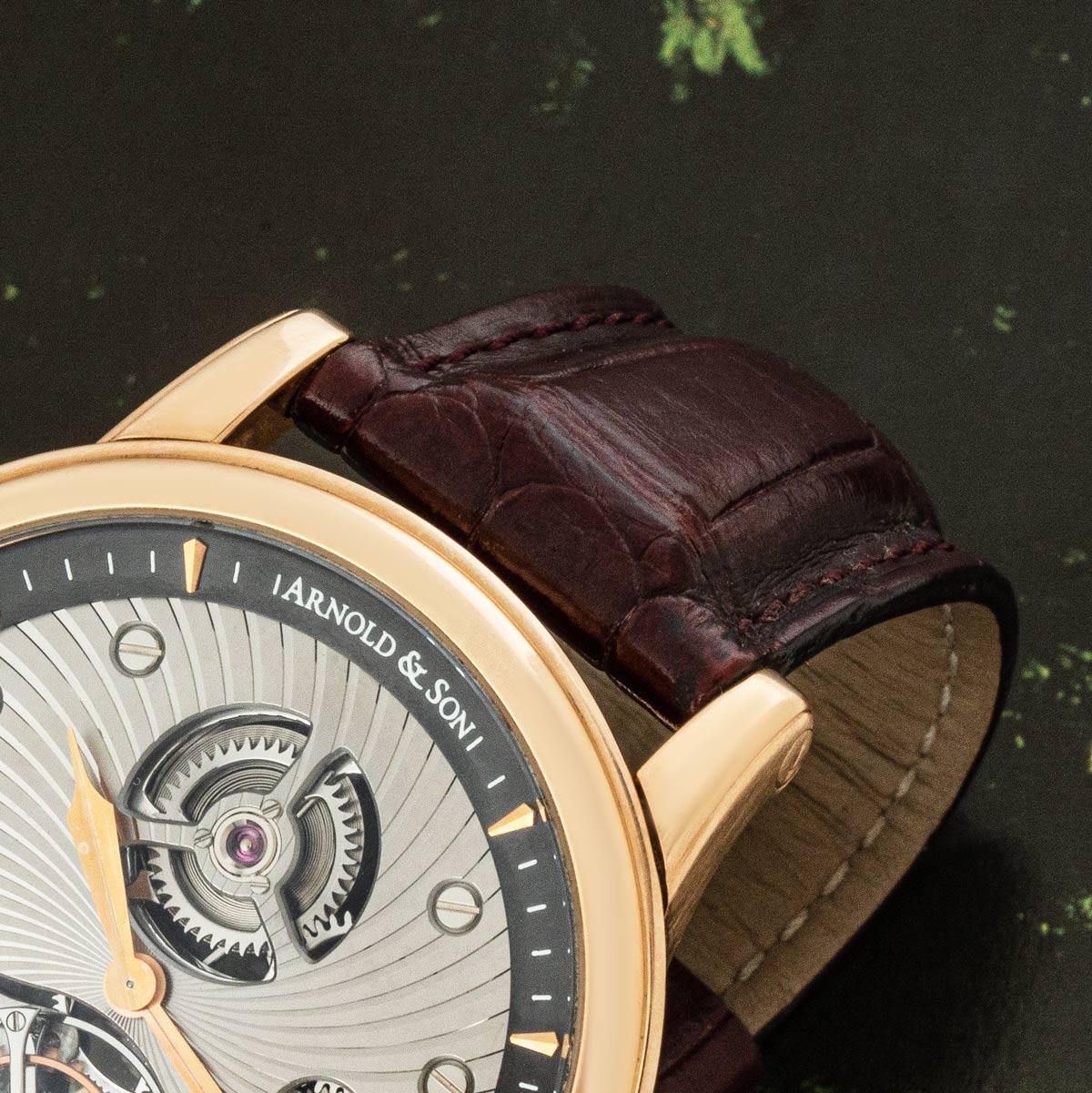 Arnold & Sohn Limitierte Auflage TE8 Turbillion Roségold 1SJAP.B01A im Angebot 1
