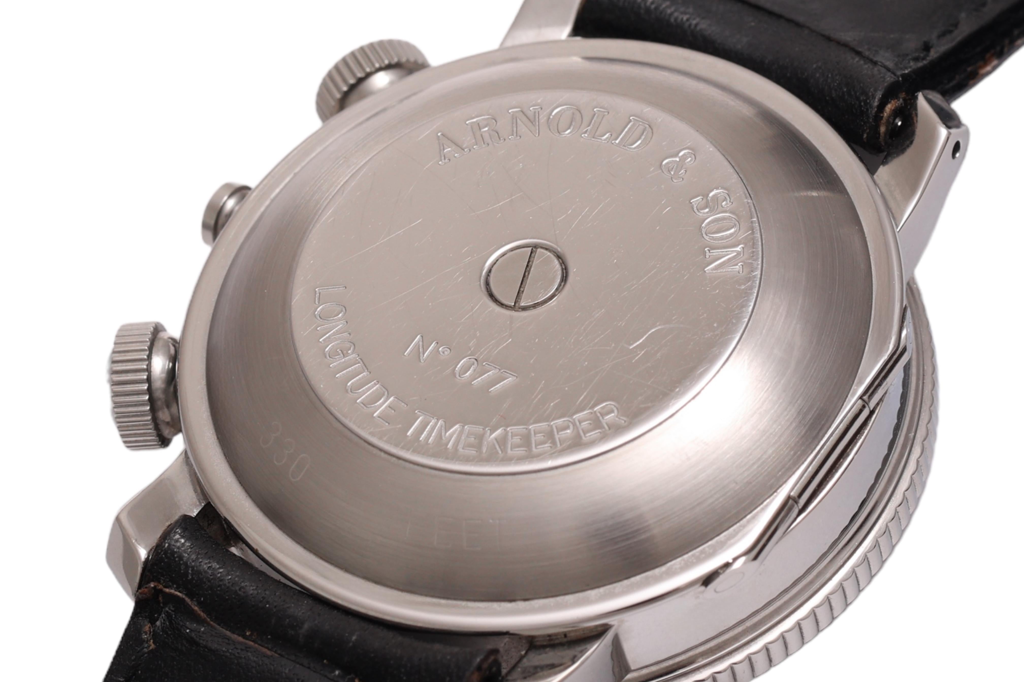 Arnold & Son Longitude Timekeeper Wristwatch, Automatic With Original Box For Sale 6
