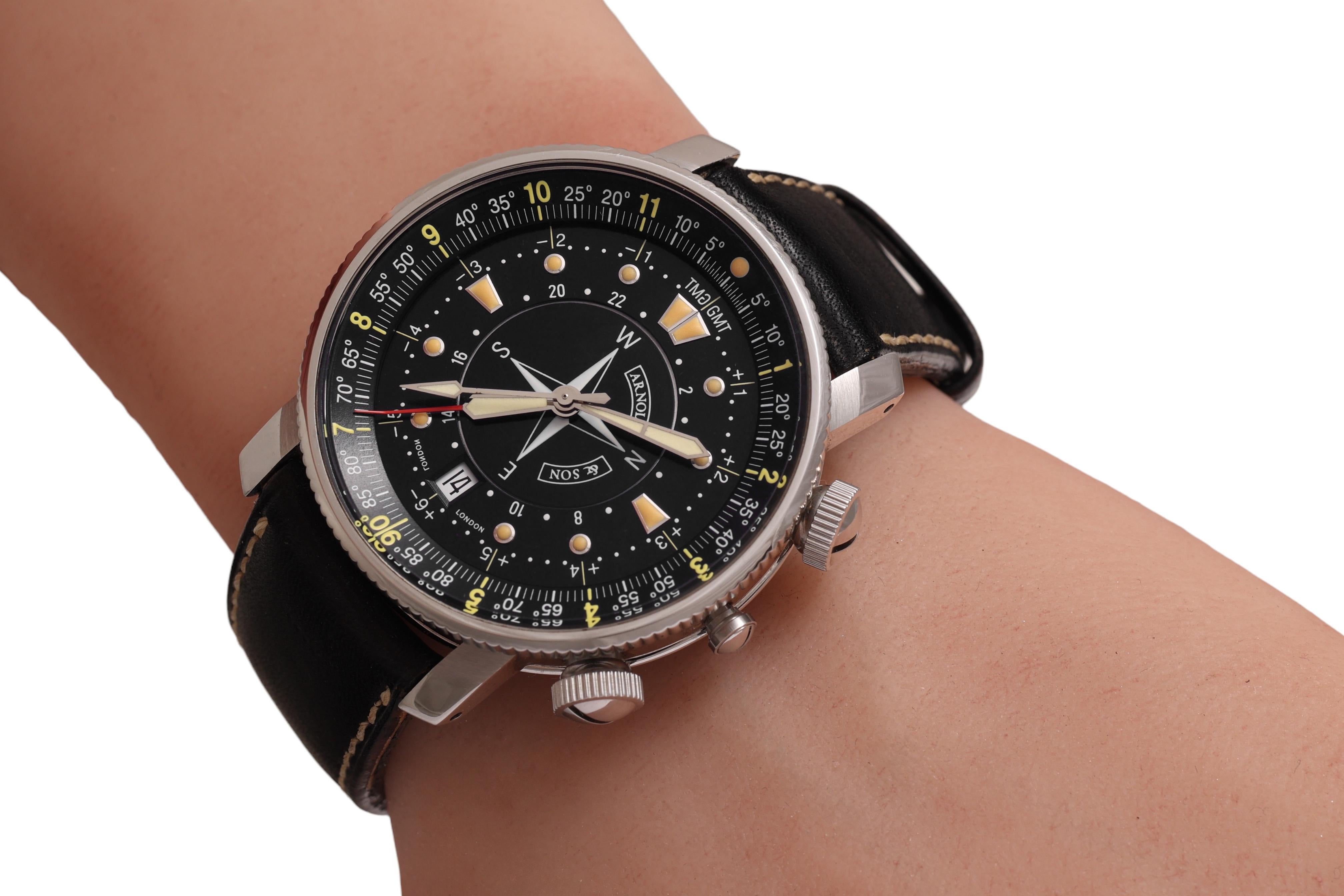 Arnold & Son Longitude Timekeeper Wristwatch, Automatic With Original Box For Sale 12