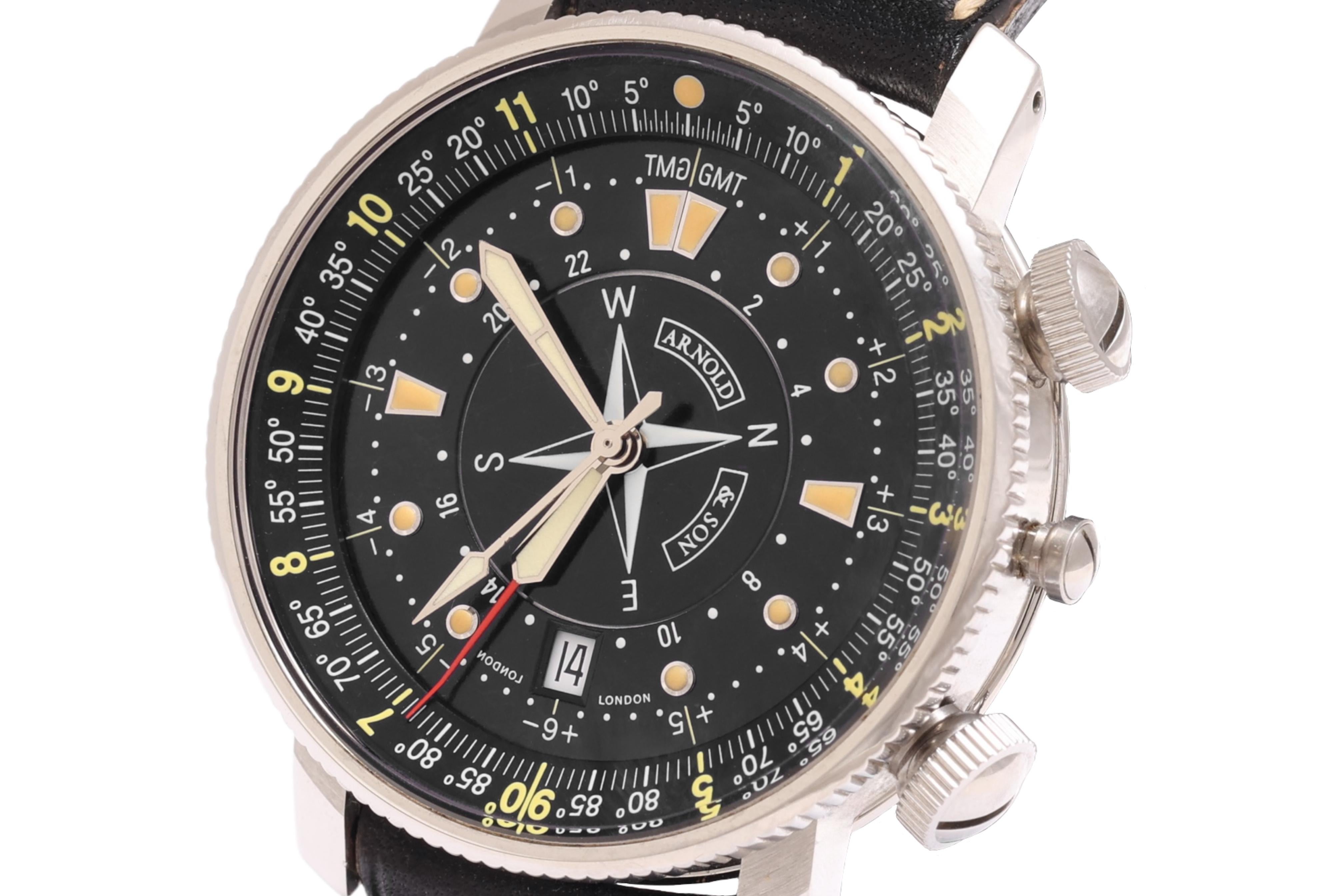 Artisan Arnold & Son Longitude Timekeeper Wristwatch, Automatic With Original Box For Sale