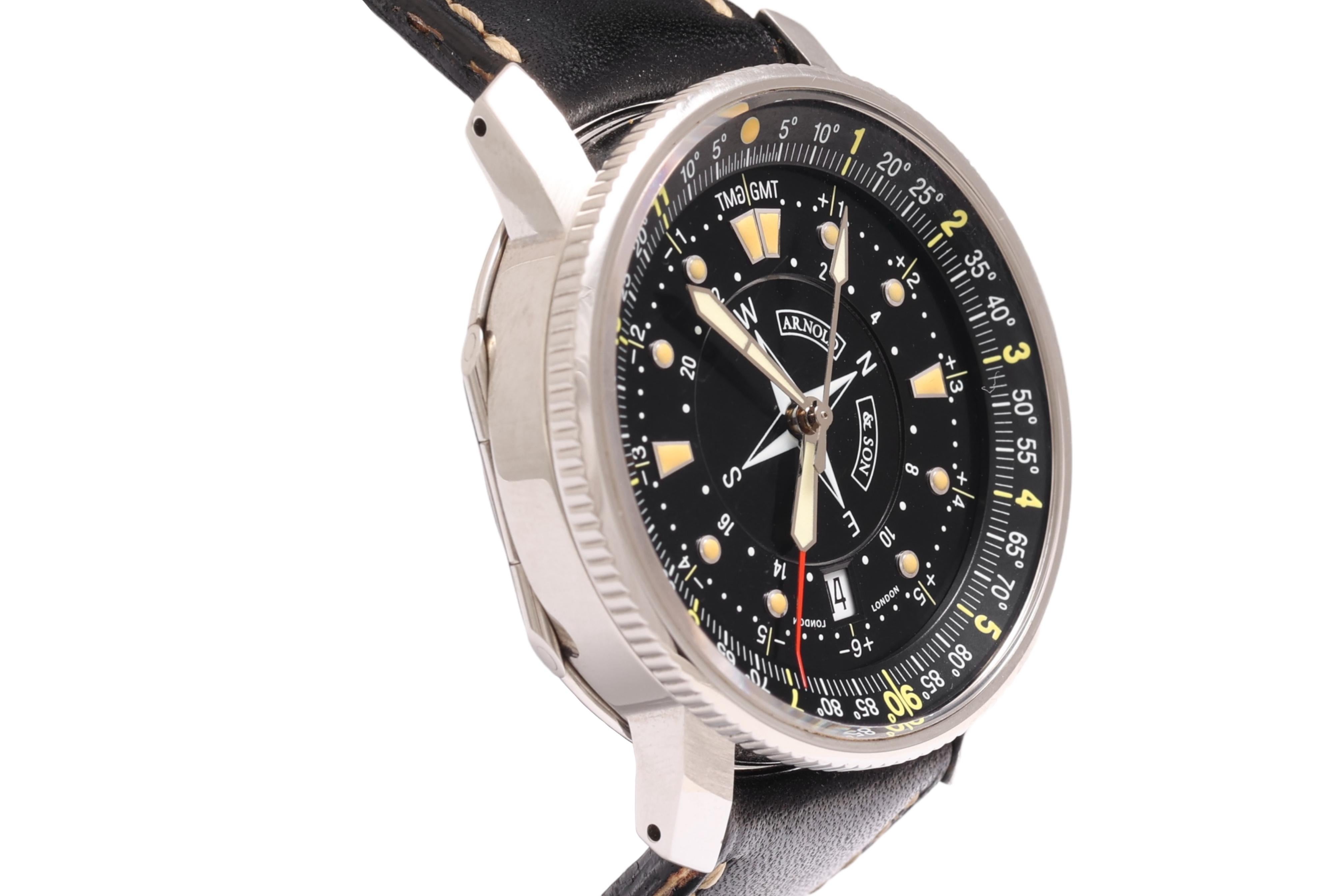 Arnold & Son Longitude Timekeeper Wristwatch, Automatic With Original Box For Sale 1
