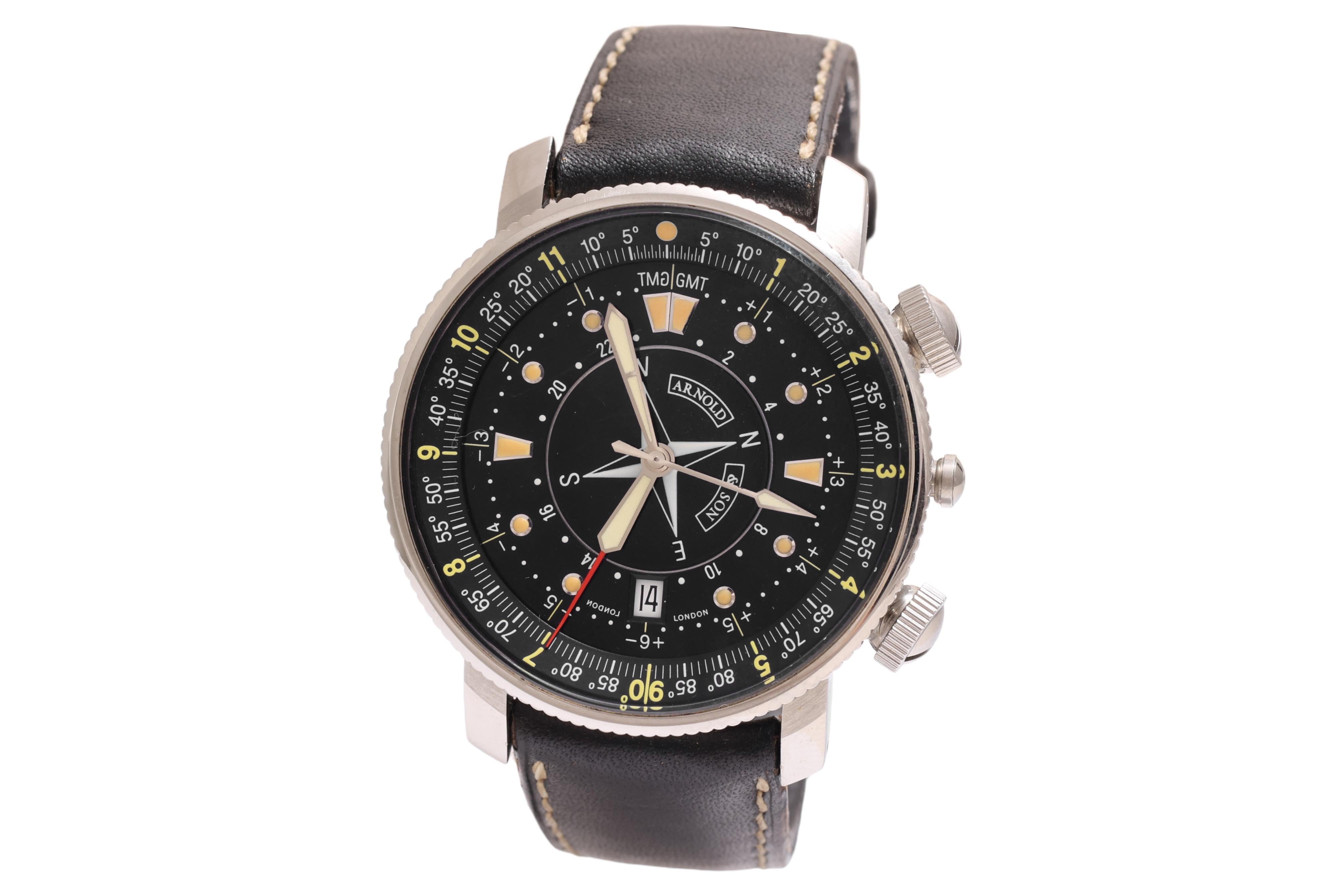 Arnold & Son Longitude Timekeeper Wristwatch, Automatic With Original Box For Sale 3