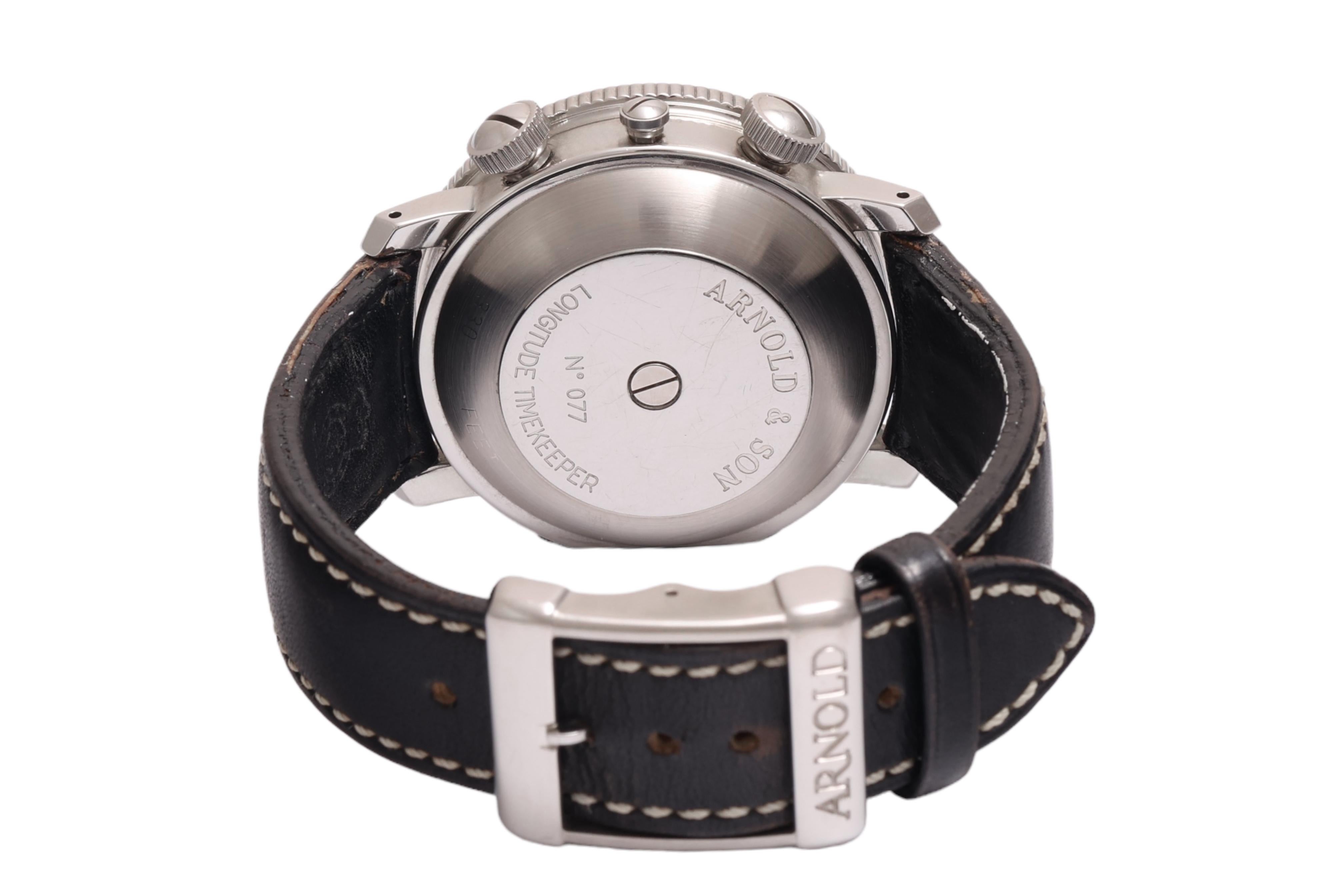 Arnold & Son Longitude Timekeeper Wristwatch, Automatic With Original Box For Sale 4