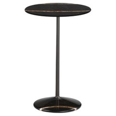 Arnold Tall Black Marble Table