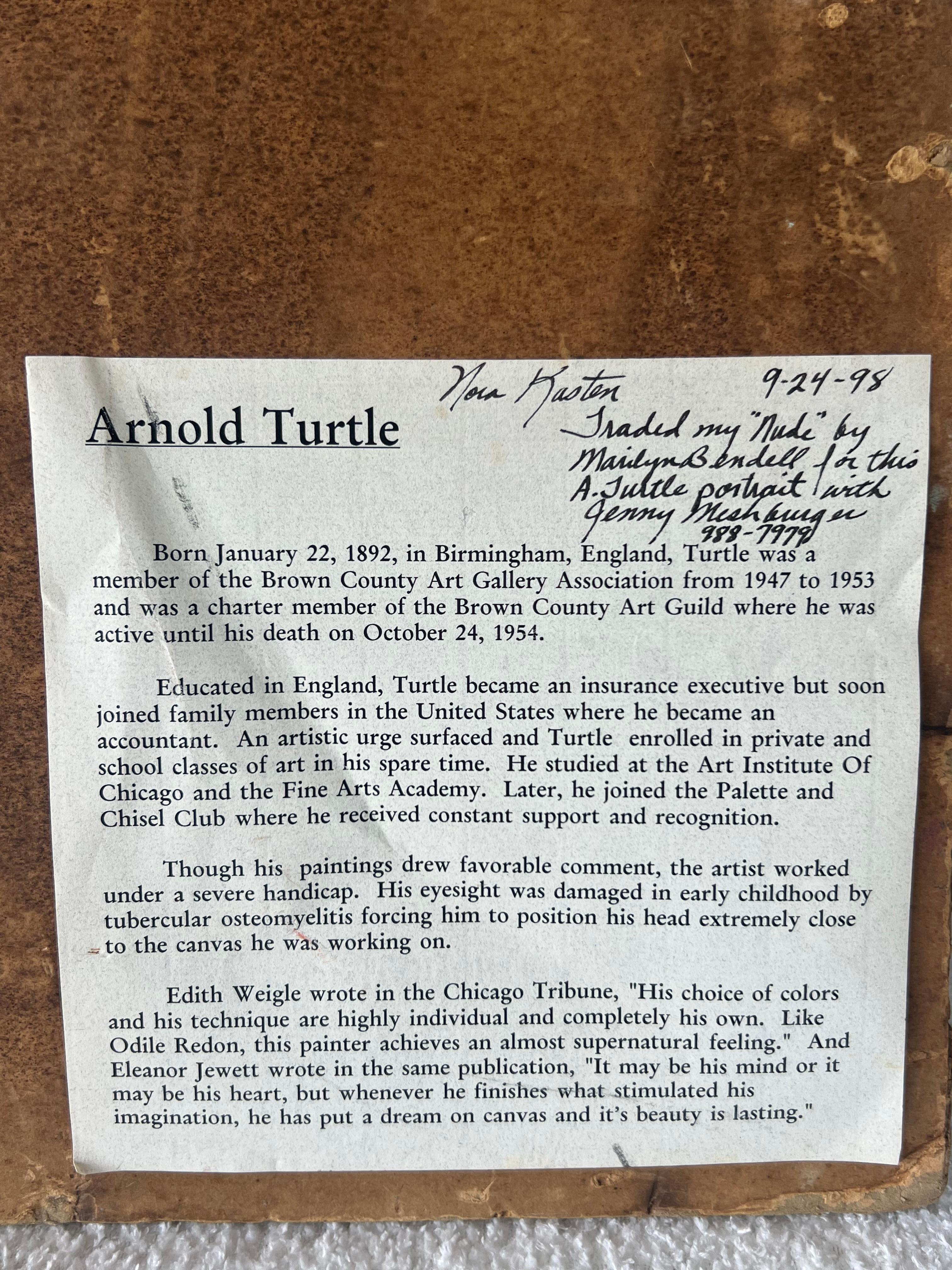 Arnold Turtle Pittura olio su tavola in vendita 5