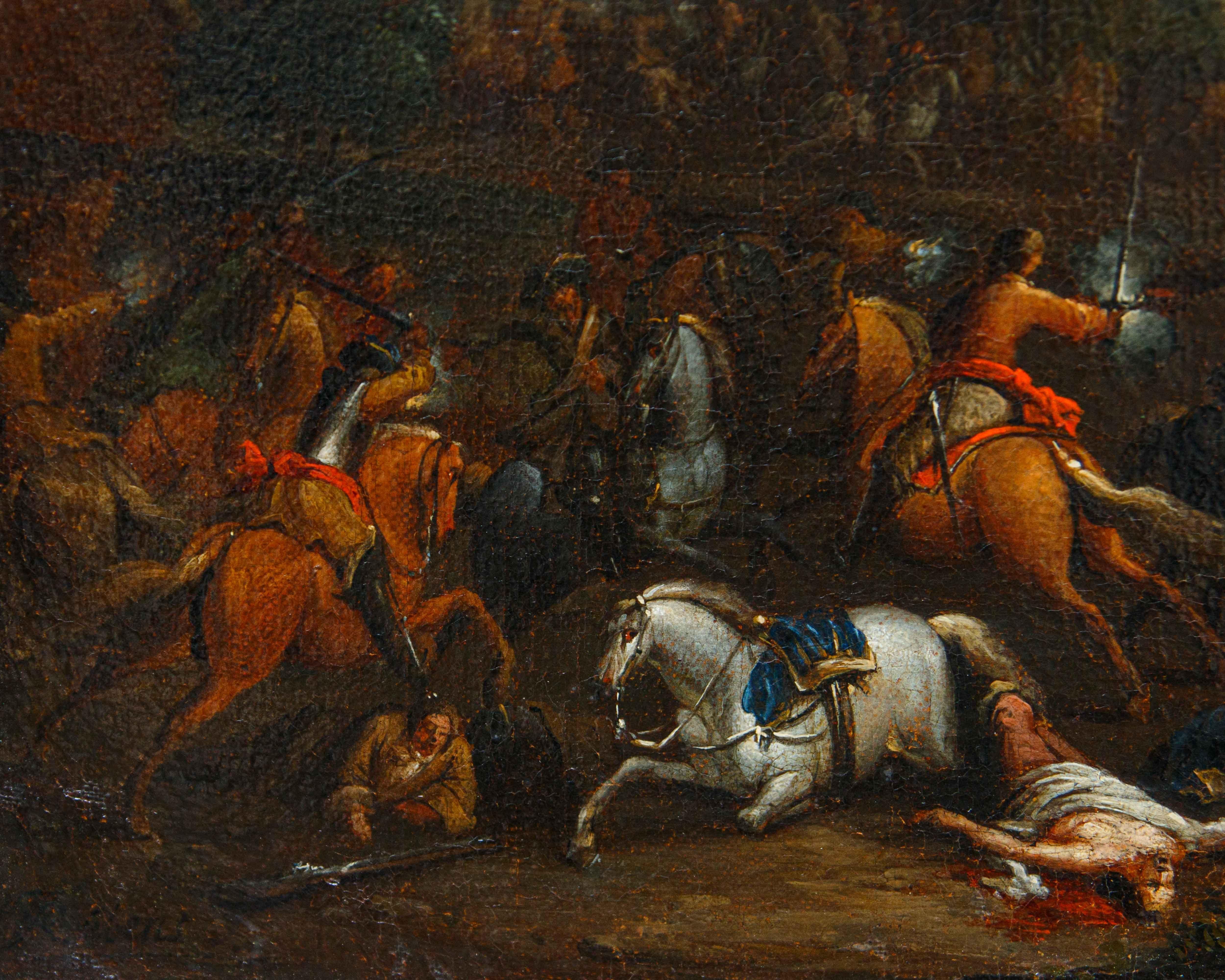 Arnoldo Francesco Rubens (Anversa, 1687-1719), Battaglia con cavalieri in vendita 15