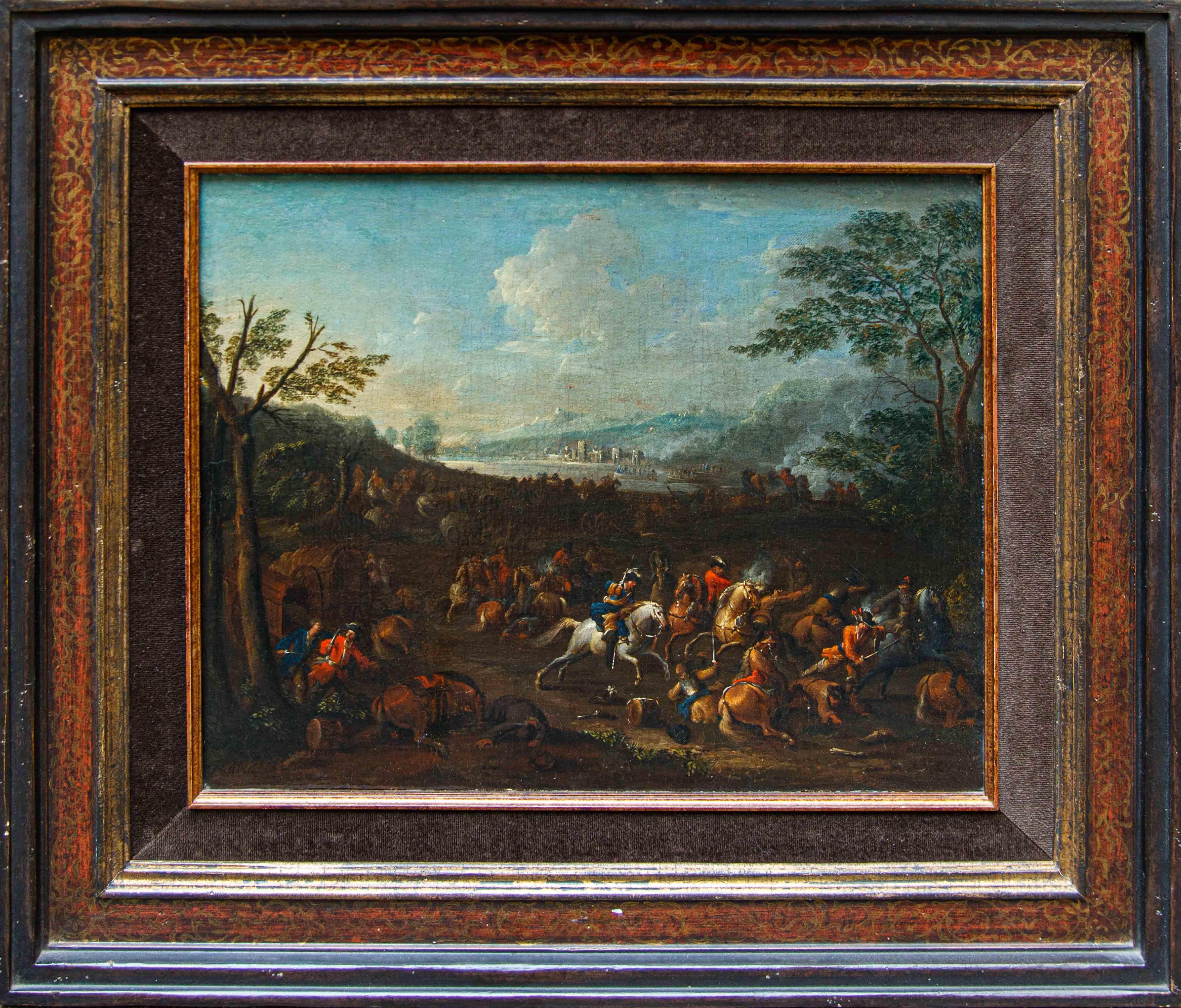 Arnoldo Francesco Rubens (Anversa, 1687-1719), Battaglia con cavalieri in vendita 1