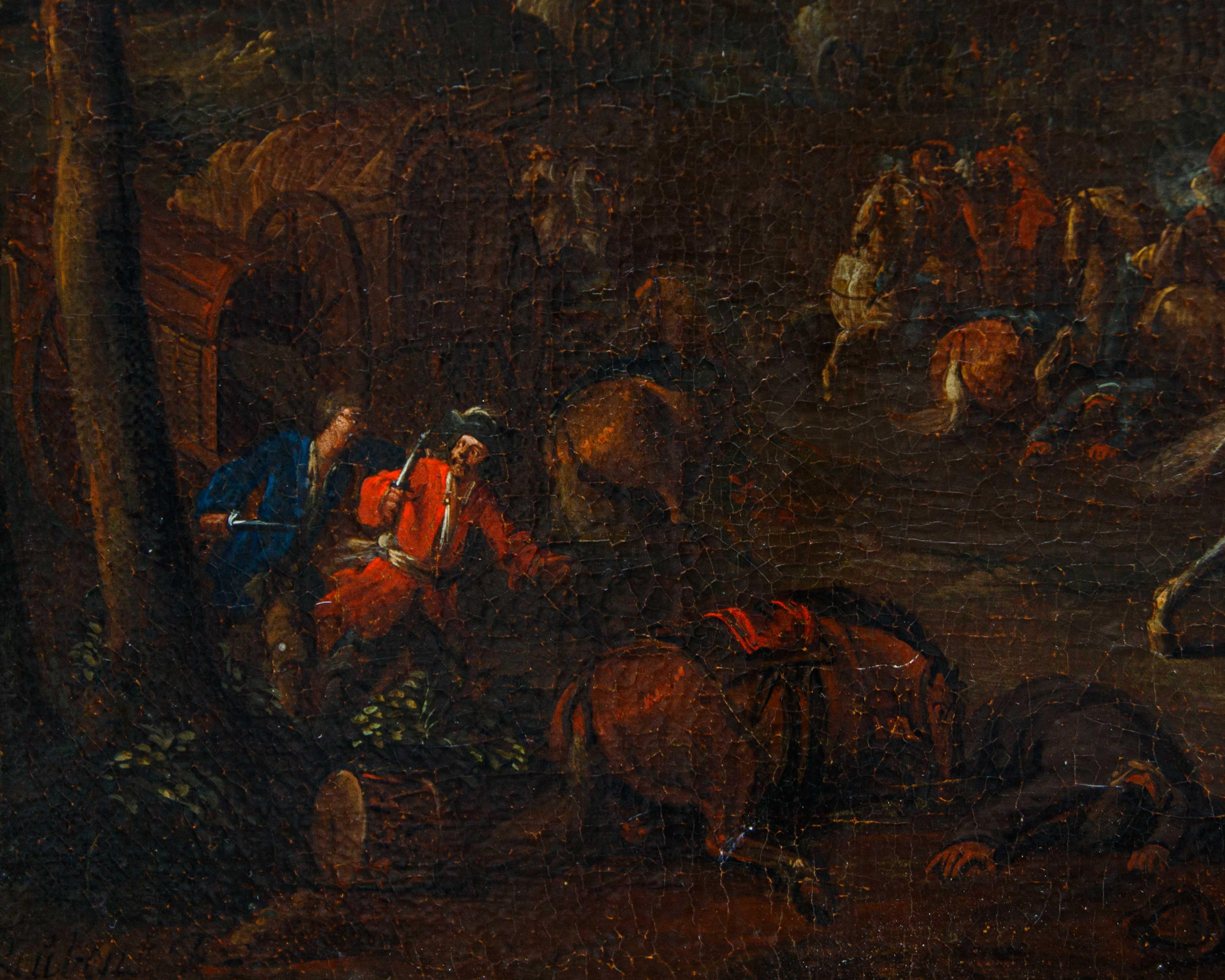 Arnoldo Francesco Rubens (Anversa, 1687-1719), Battaglia con cavalieri in vendita 8