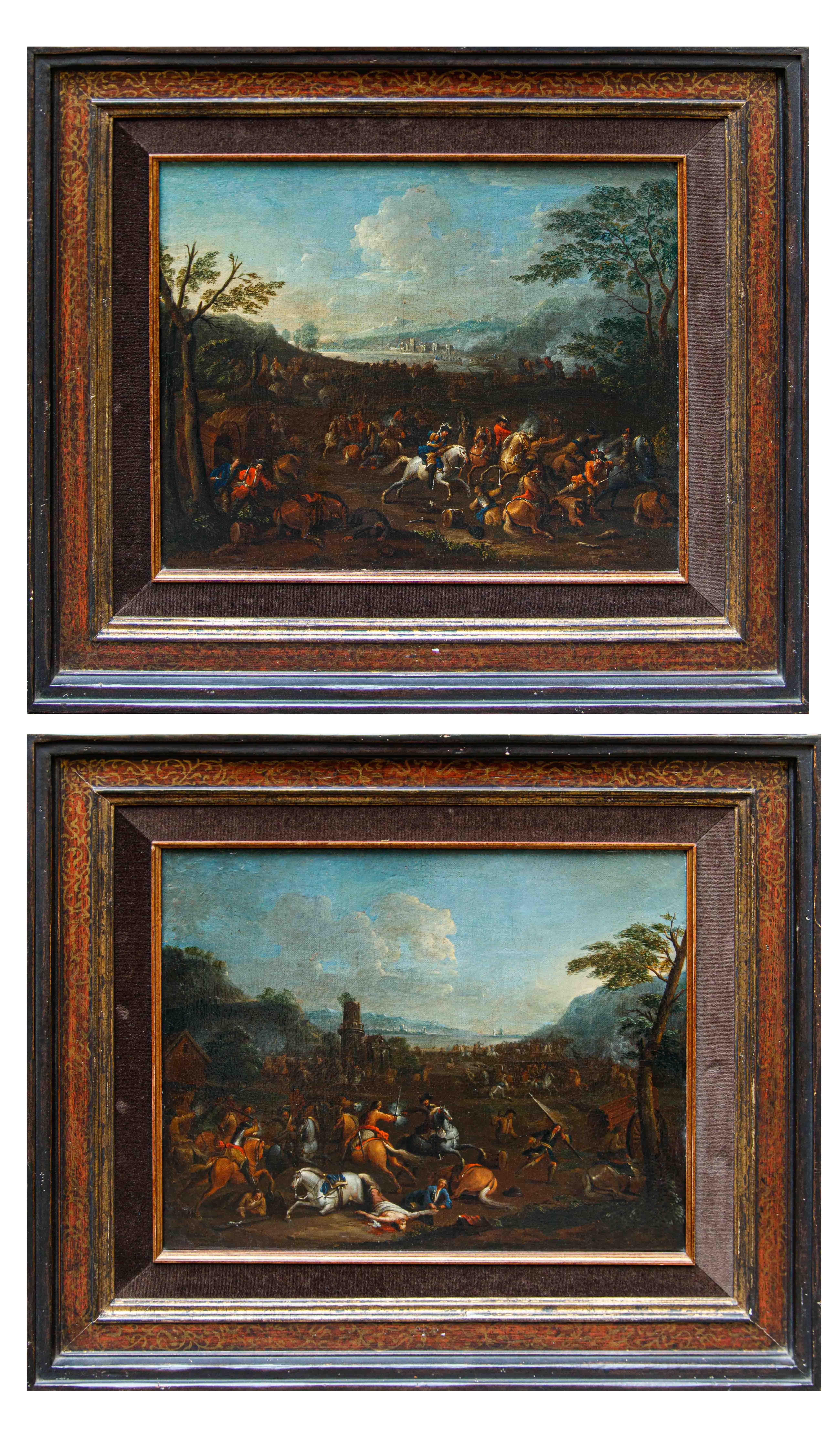 Arnoldo Francesco Rubens (Antwerp, 1687-1719), Battle with horsemen