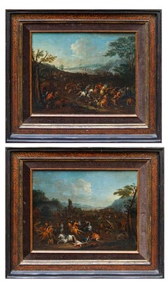 Arnoldo Francesco Rubens (Amberes, 1687-1719), Batalla con caballeros