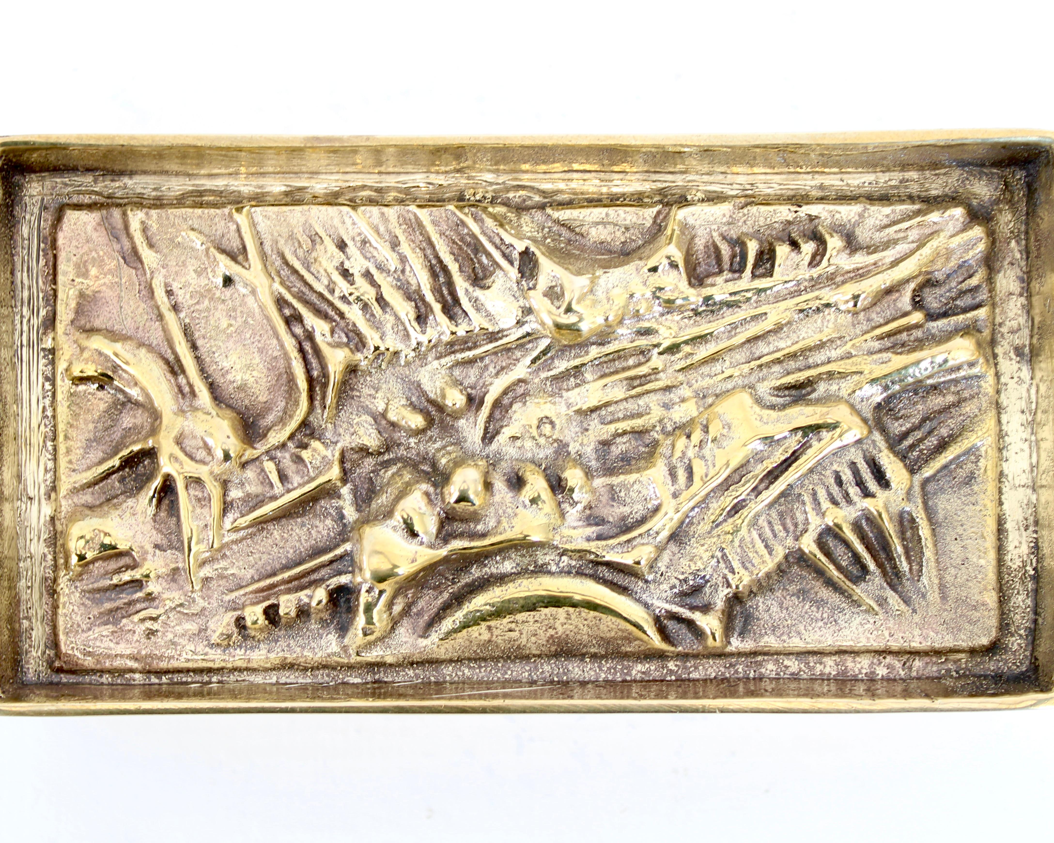 Mid-Century Modern Sculpture de boîte sculpturale en bronze coulé Arnoldo Pomodoro en vente