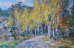 Birches. Oil on canvas. 46,5x70,5 cm.