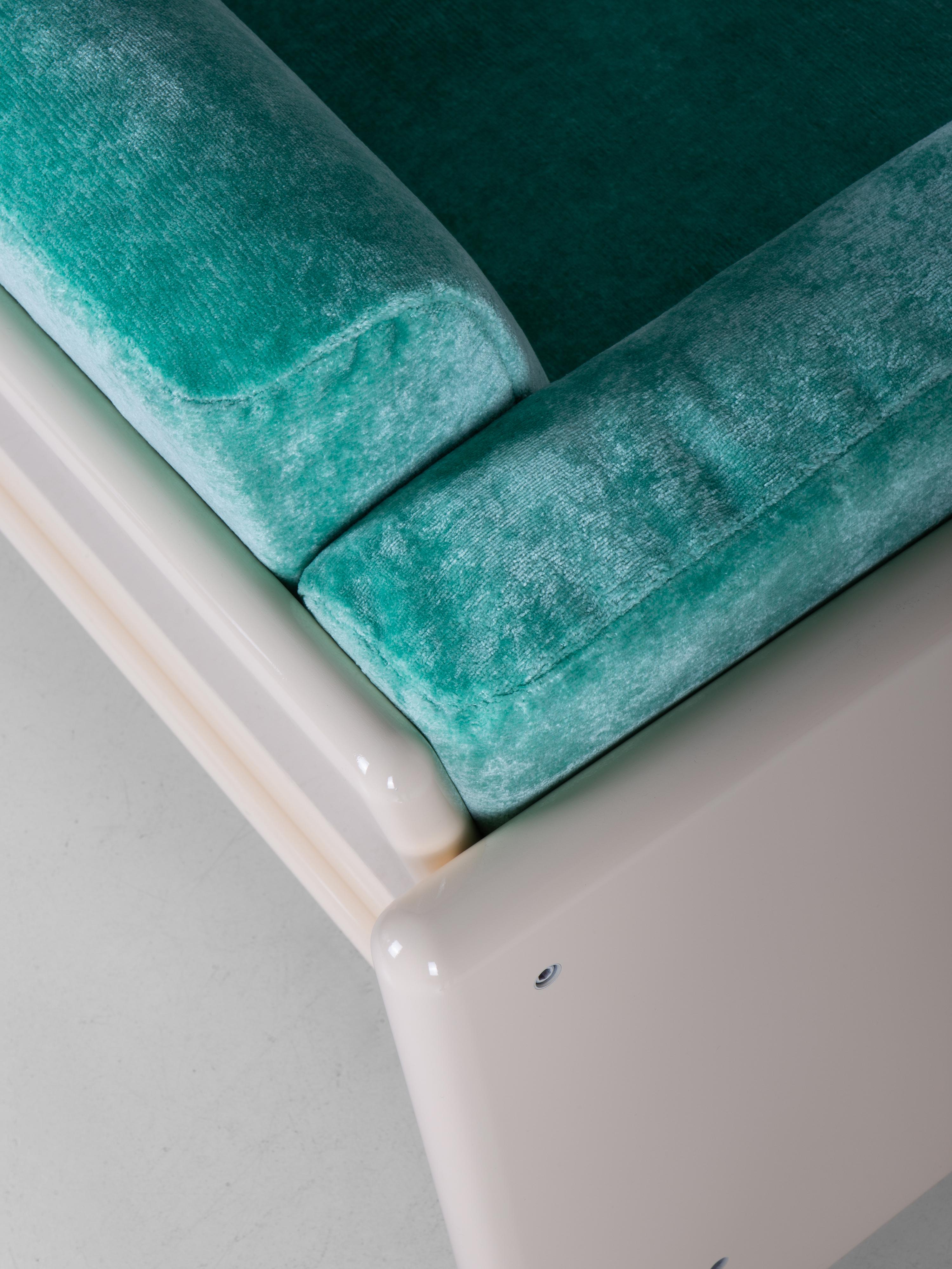 Sofá Arnolfo de 3 plazas de Ufficio Progetti Gavina, Simon International 1971 Chenille en venta