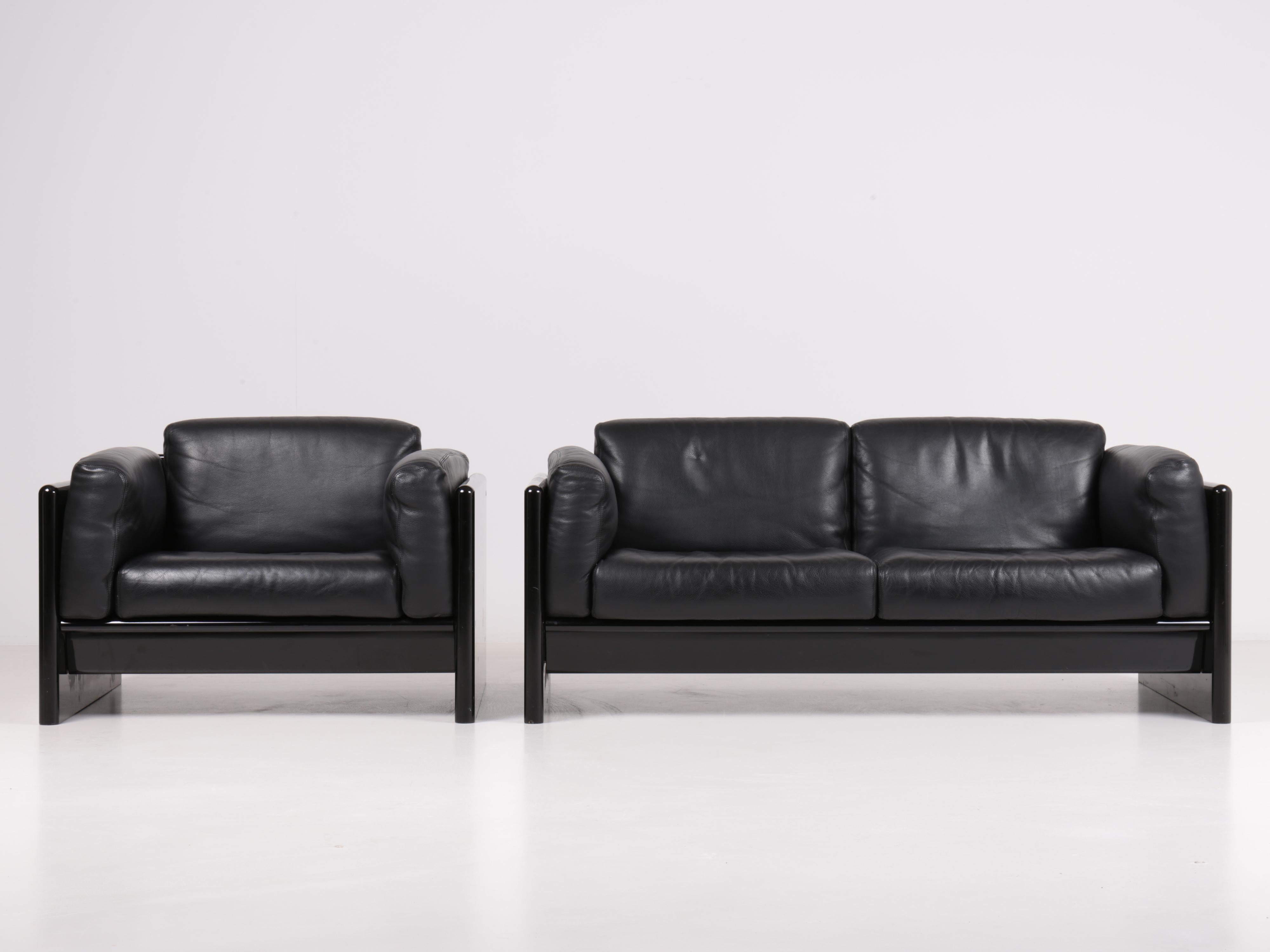 italien Fauteuil Arnolfo en cuir par Ufficio Progetti Gavina, 1971 en vente