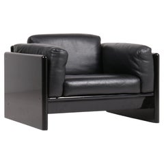 Arnolfo armchair in leather by Ufficio Progetti Gavina, 1971