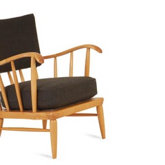 Arnt Lande ''Attributed.'' Armchair by Møller & Stokke, Norway, 1940s