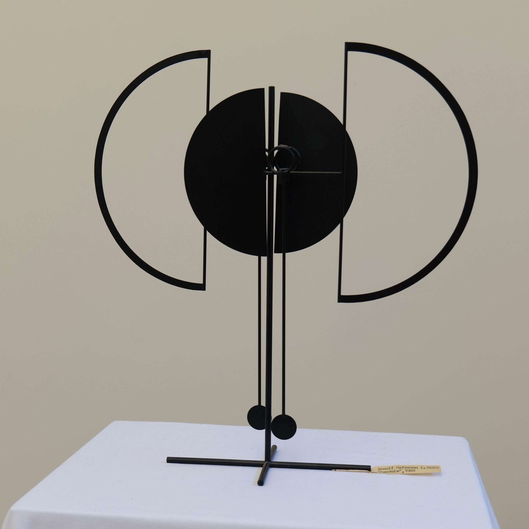 Kinetic Arnulf Hoffmann kinetic pendulum sculpture - 1969