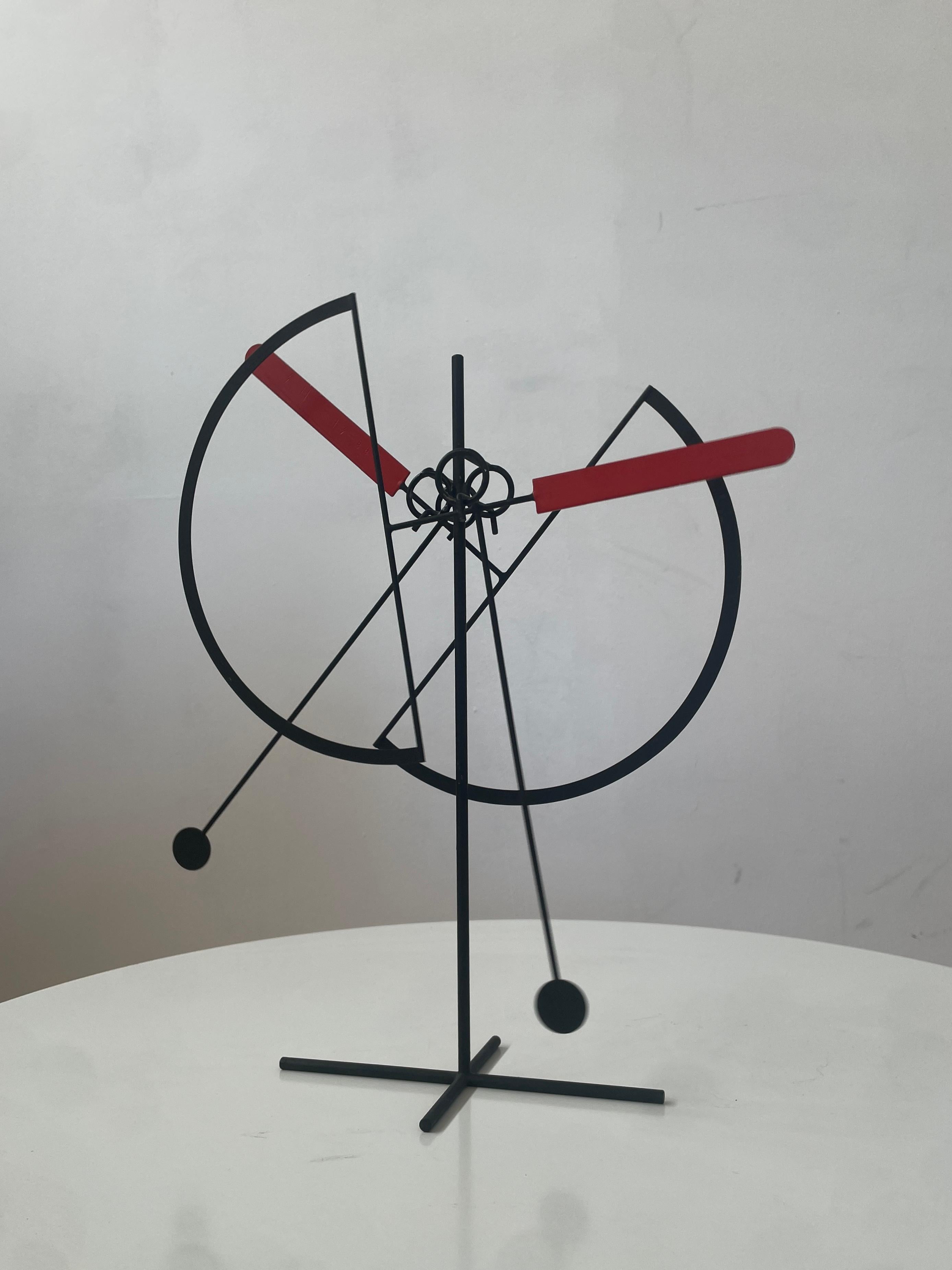 Kinetic ARNULF HOFFMANN mobile / stabile / pendulum 1970 signed and numbered For Sale