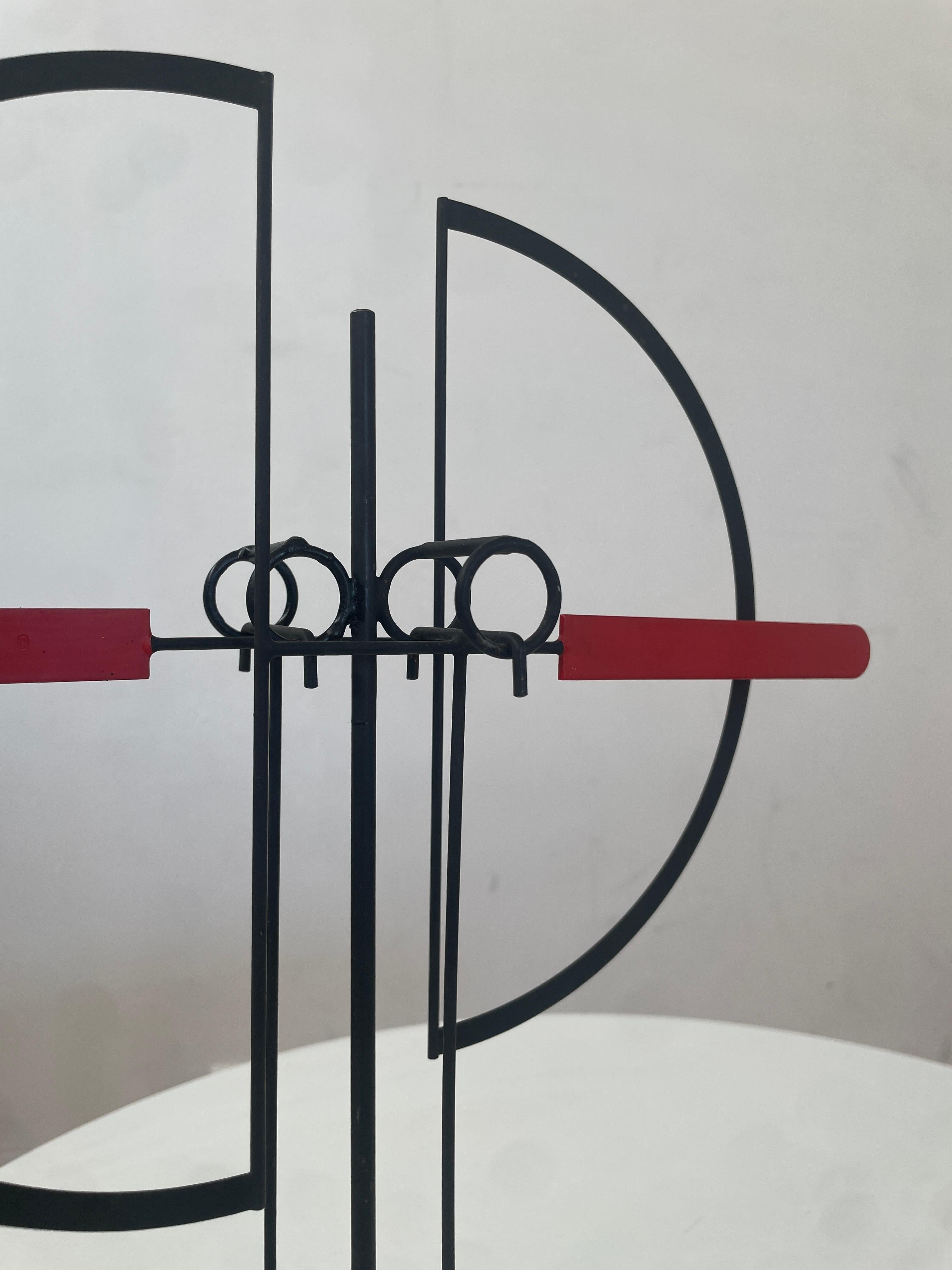 Welded ARNULF HOFFMANN mobile / stabile / pendulum 1970 signed and numbered For Sale