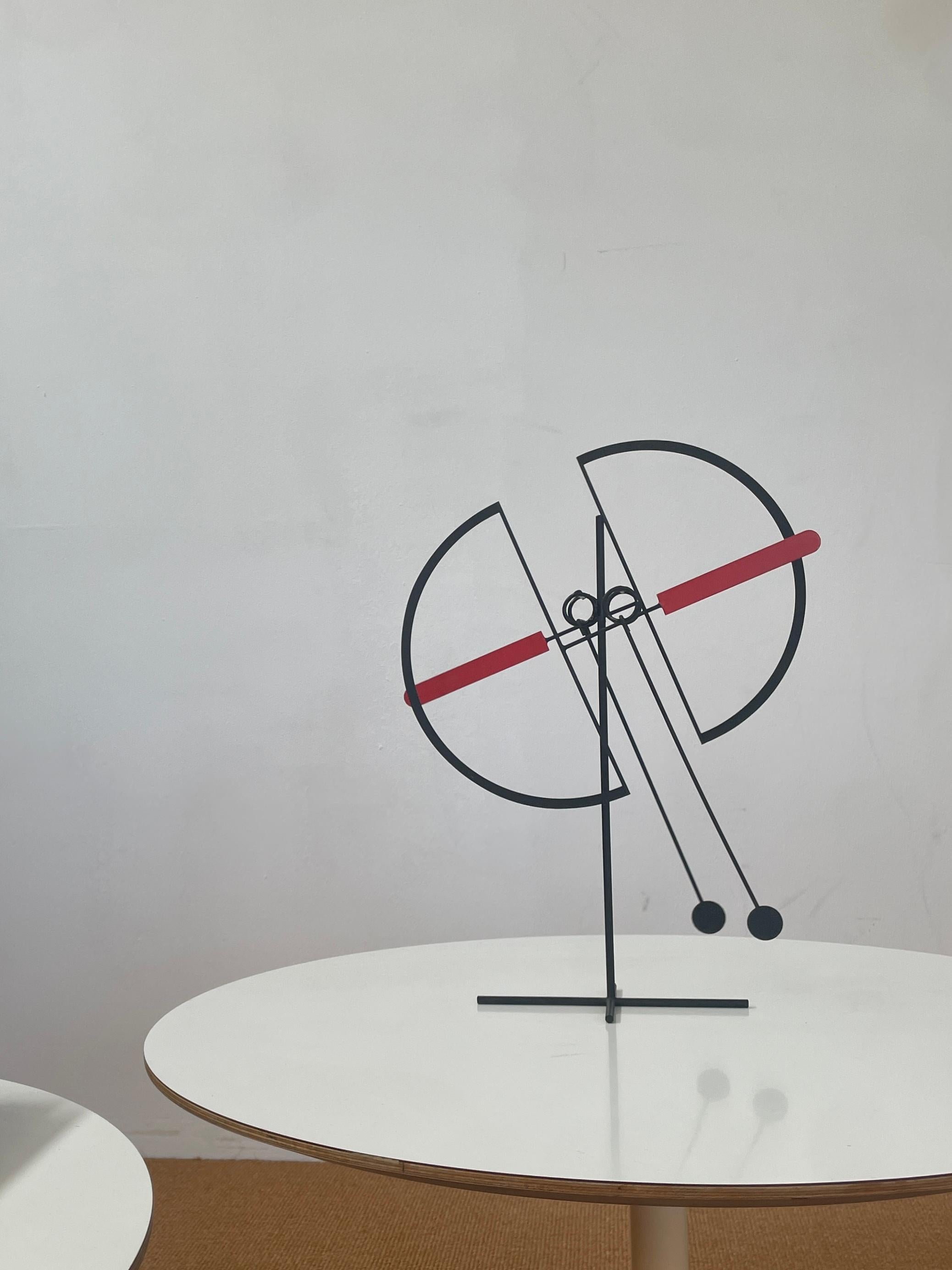 Iron ARNULF HOFFMANN mobile / stabile / pendulum 1970 signed and numbered For Sale