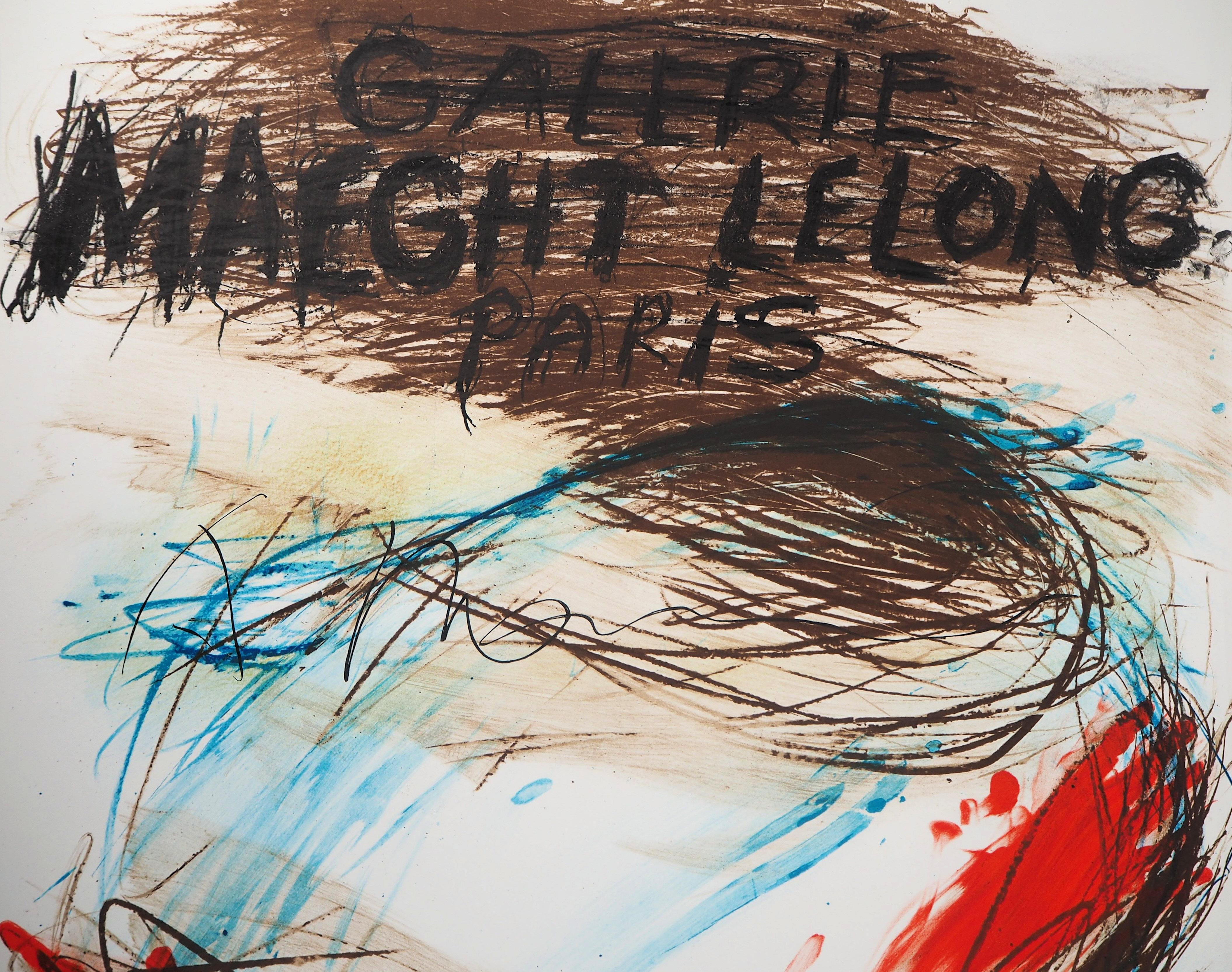 Astratto: Composizione informale - Poster litografico originale d'epoca - Print di Arnulf Rainer