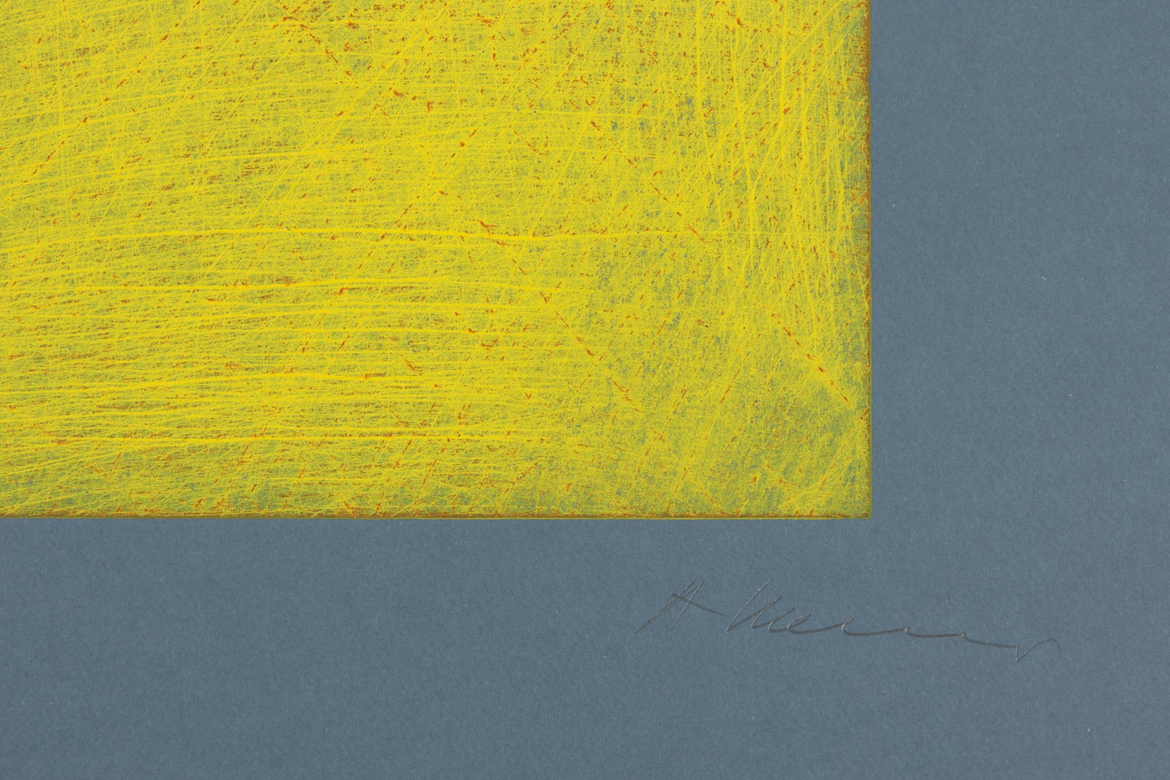 Arnulf Rainer, Gelbes Meer - 1997, Signed Etching, Abstract Print For Sale 3